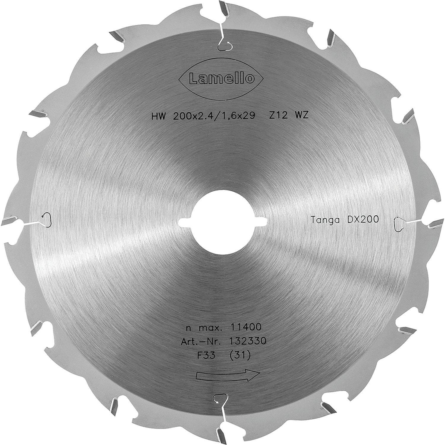 Hoja de sierra Tanga DX200