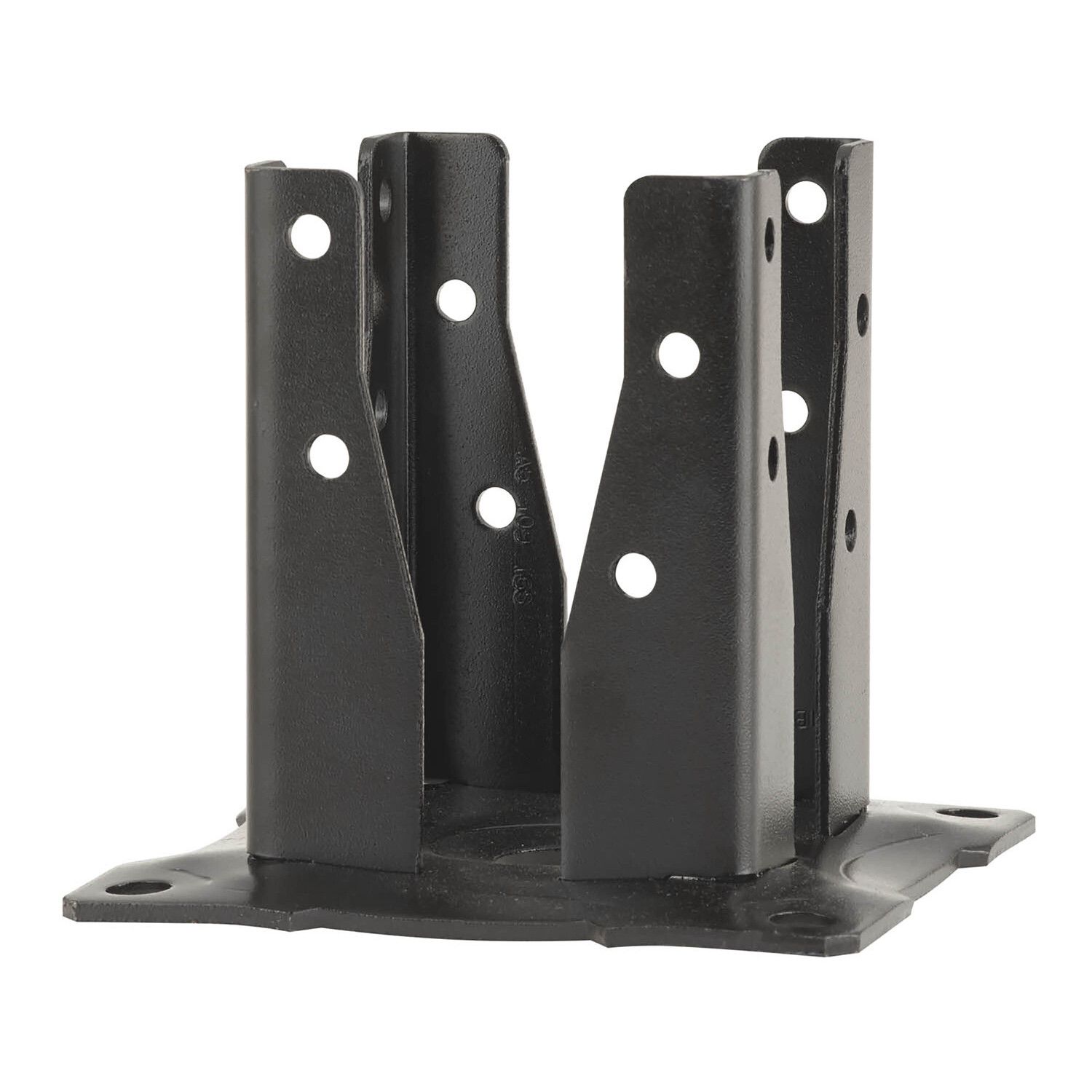 PIE DE POSTE ATORNILLABLE NEGRO 90X90