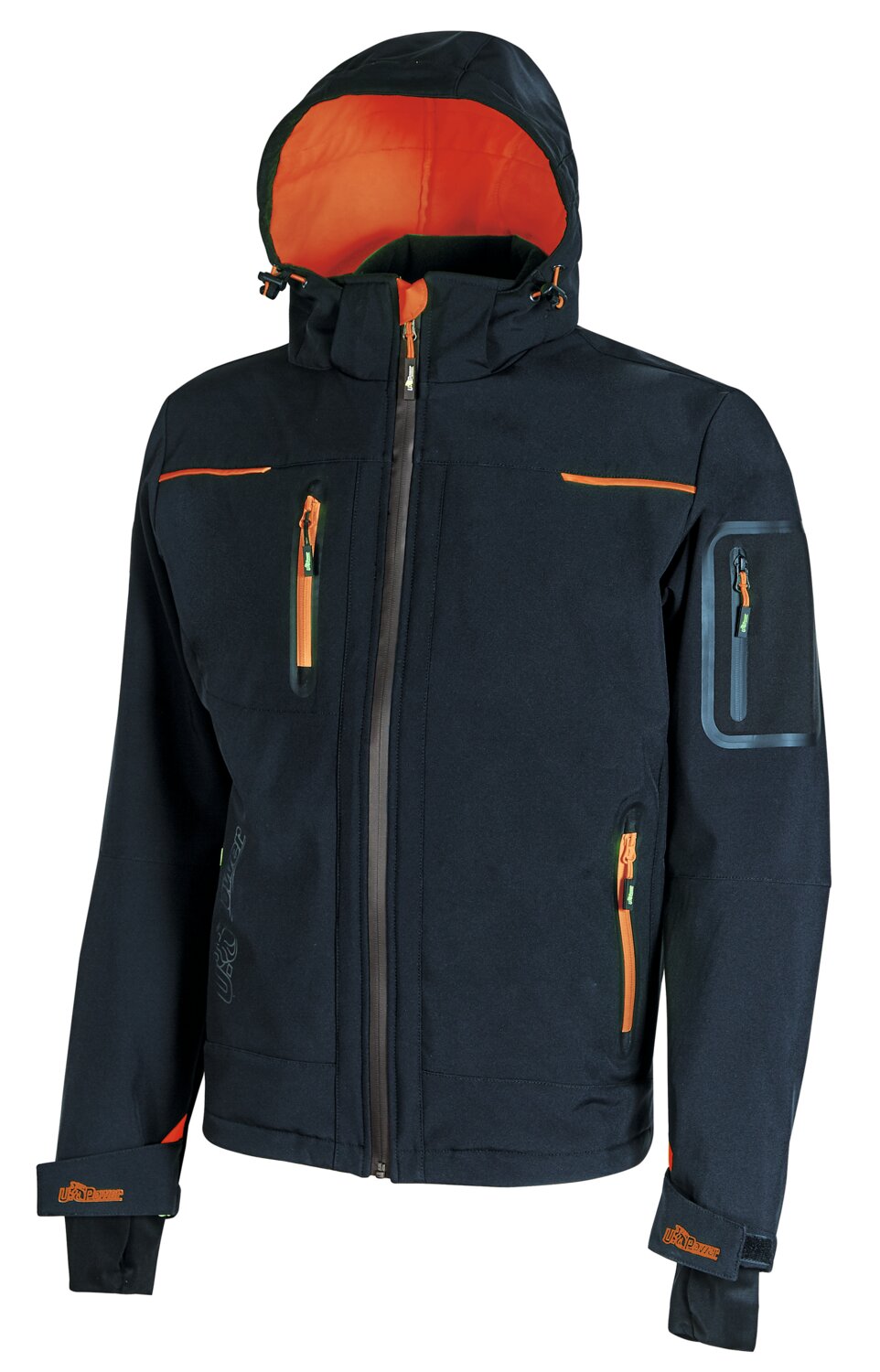 Chaqueta softshell Space Azul marino / naranja