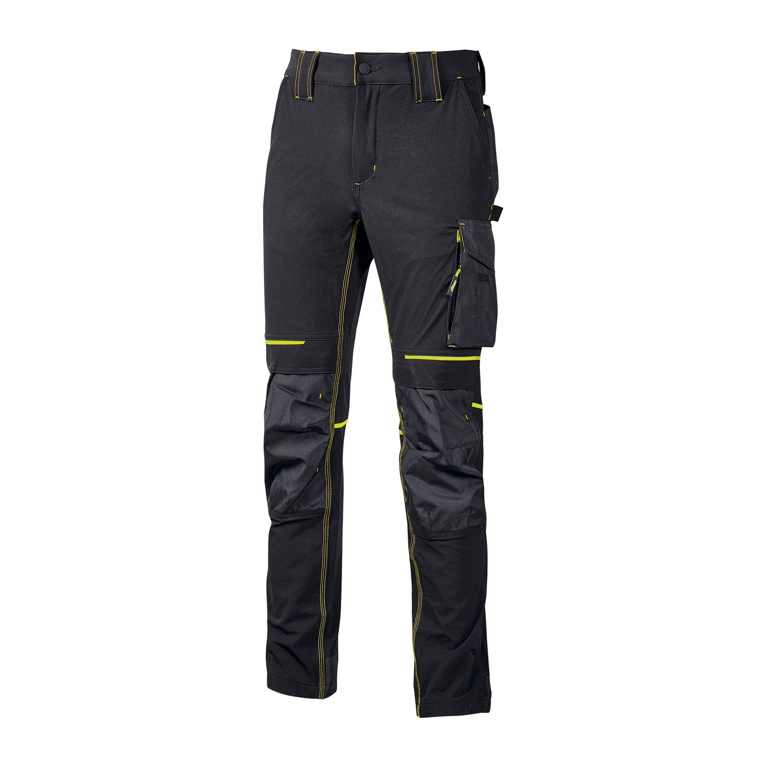 Pantalones Atom Negro / amarillo