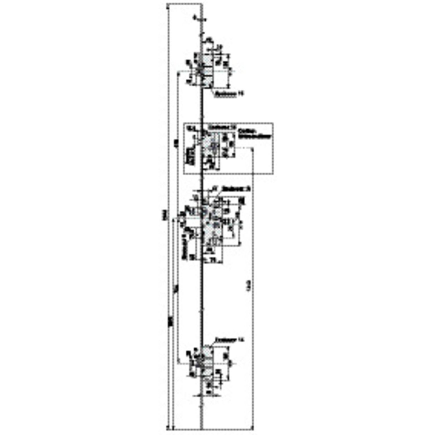 CERRADURA 5PTS STD 5700 T2040MM