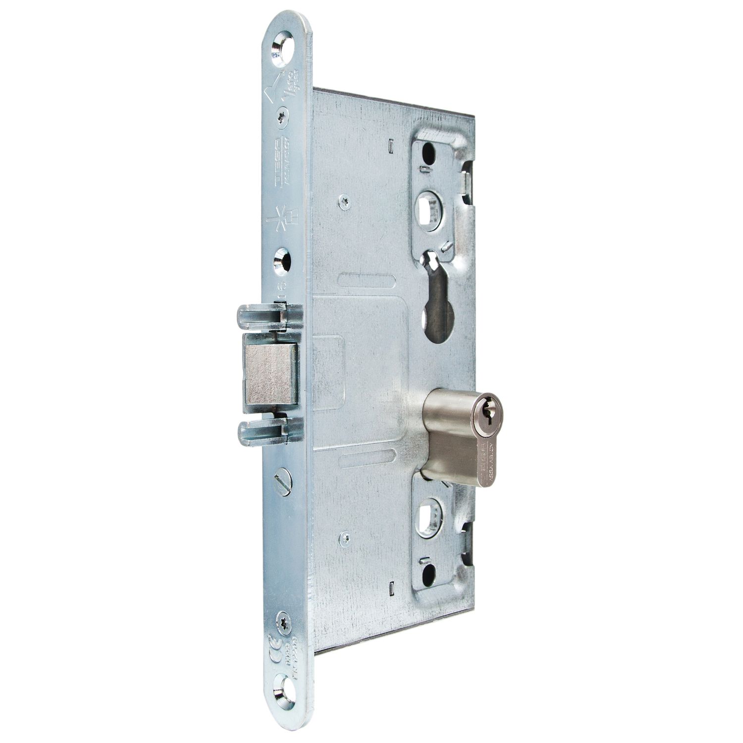 CERRADURA DIN REVERS A65MM P/CFPF ACERO