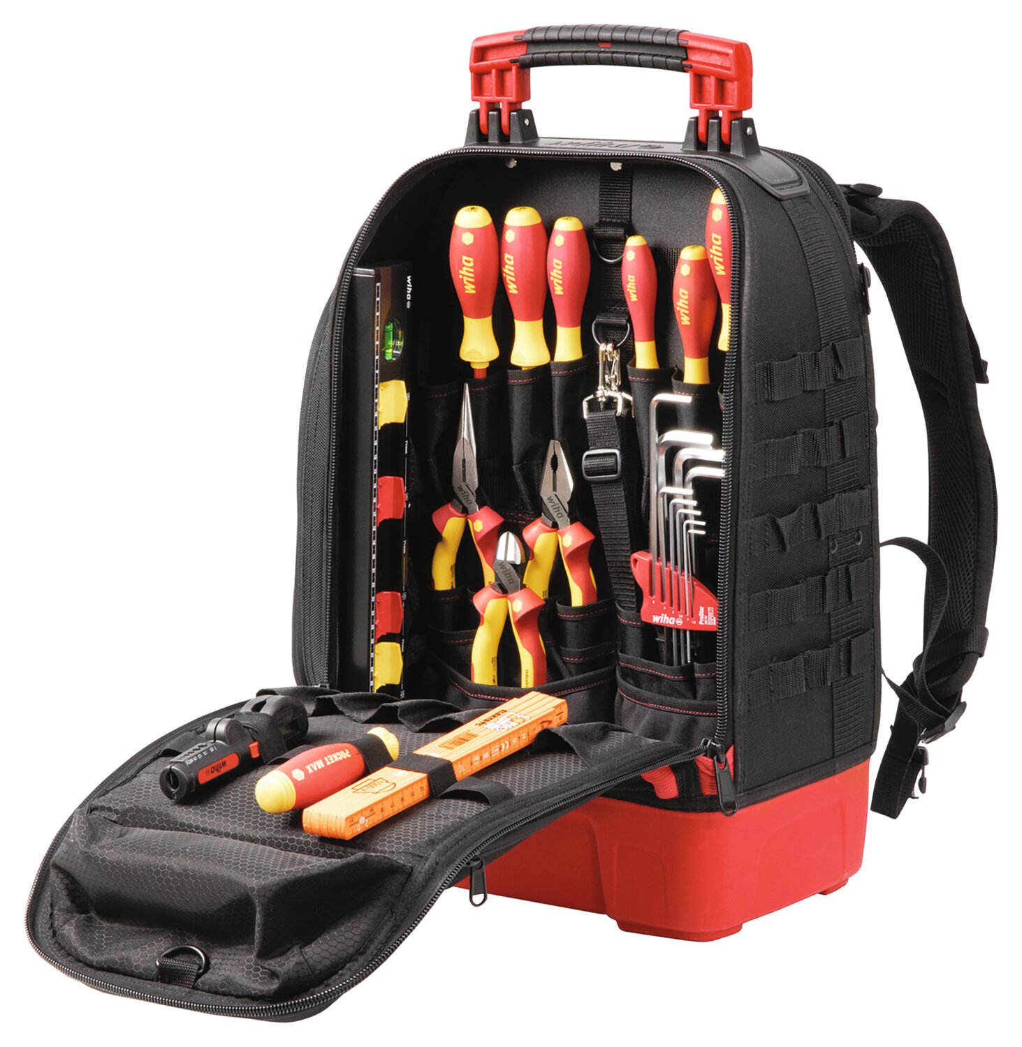 Mochila de electricista con 28 herramien
