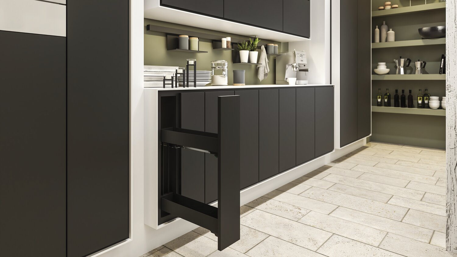 K-LINE EXTRAÍBLE L:150 ANTRACITA