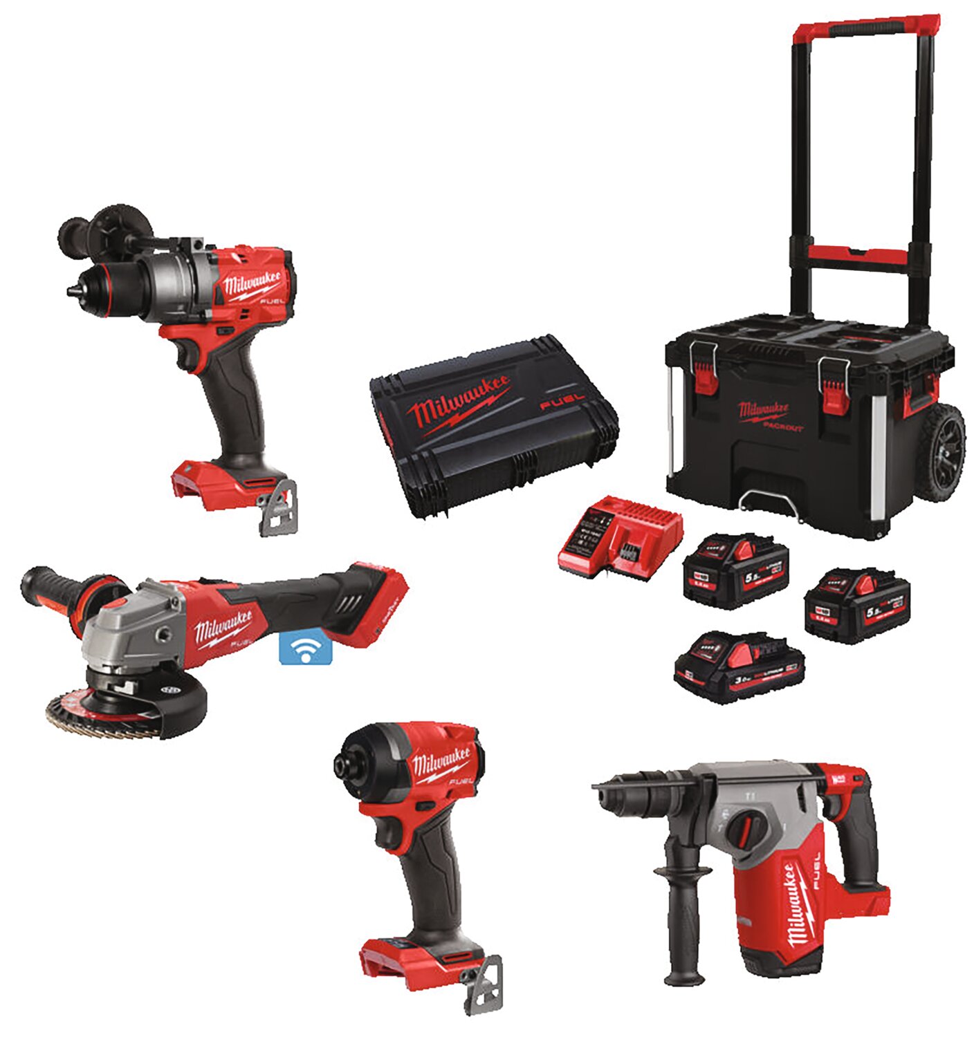 SET DE 4 HERRAMIENTAS 18V TORNILLOS+TALA