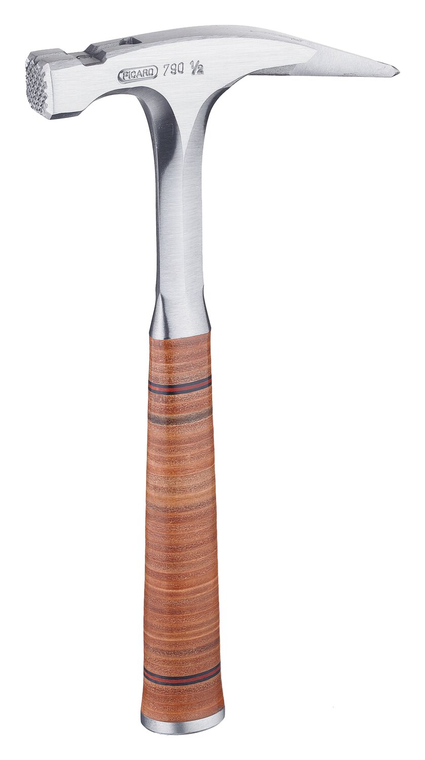 Martillo de carpintero, mango de cuero
