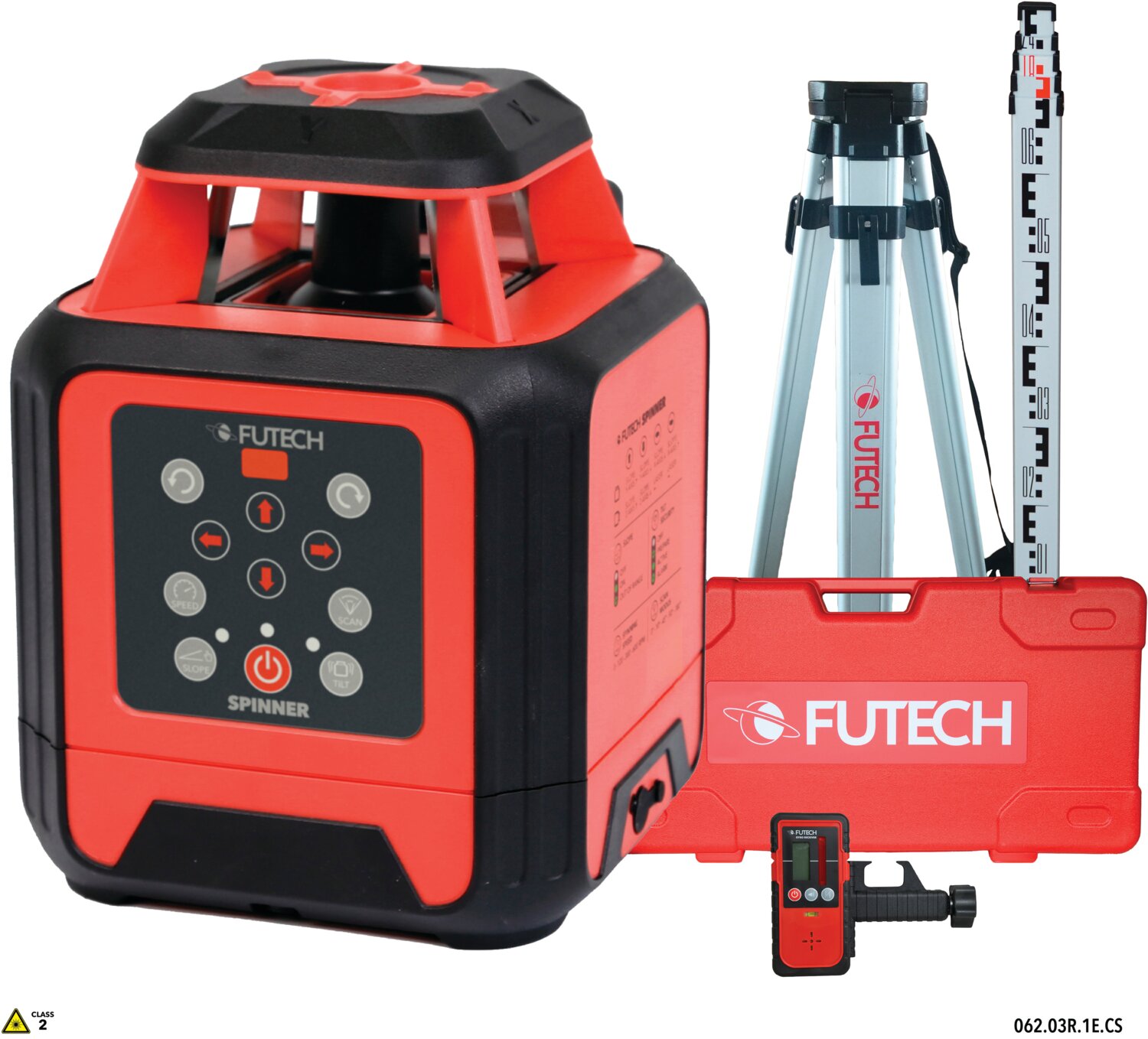 H+V SPINER NIVEL LASER ROTATIVO ROJO