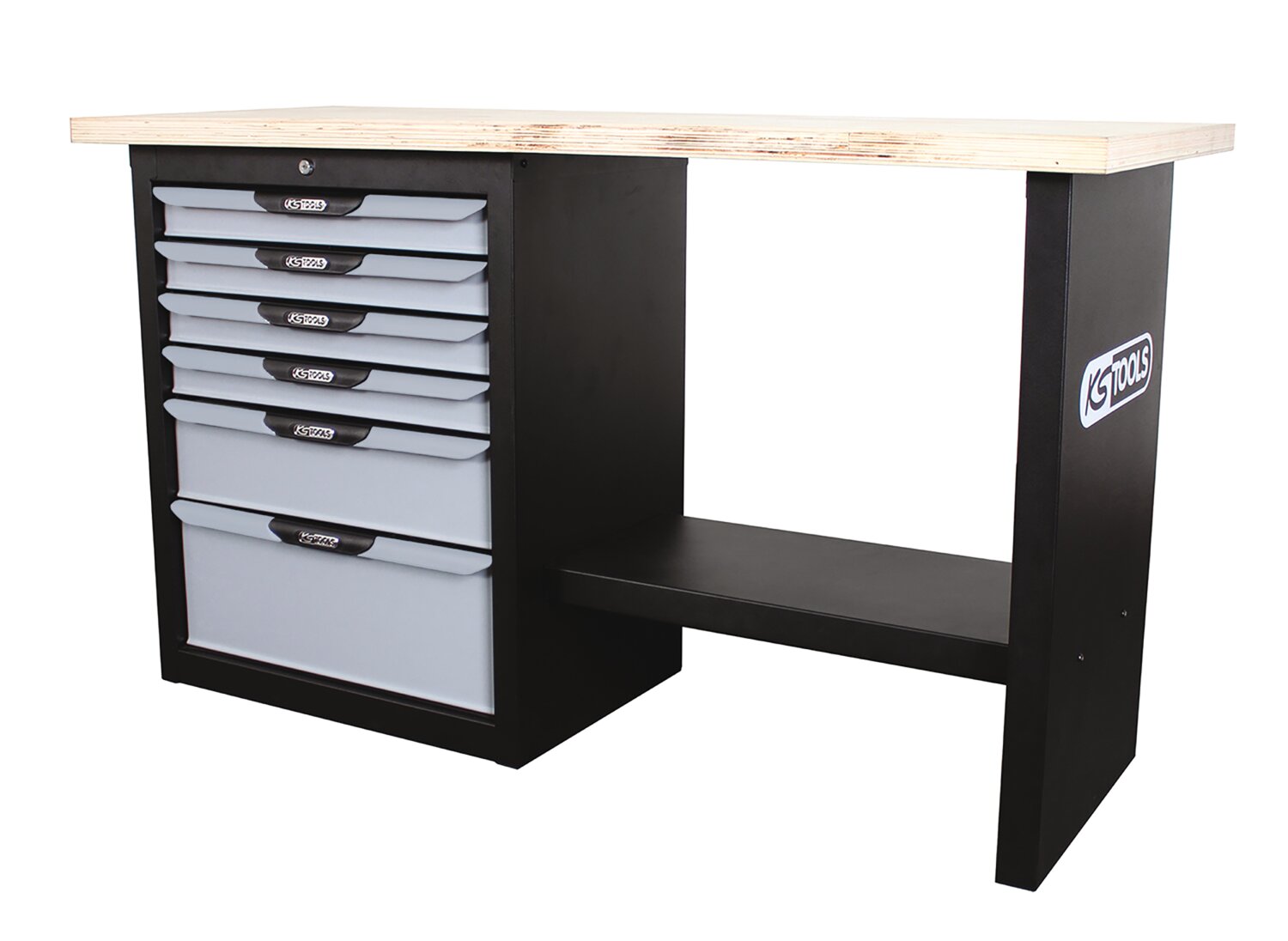 BANCO DE TRABAJO CON 6 CAJONES 855X1500X