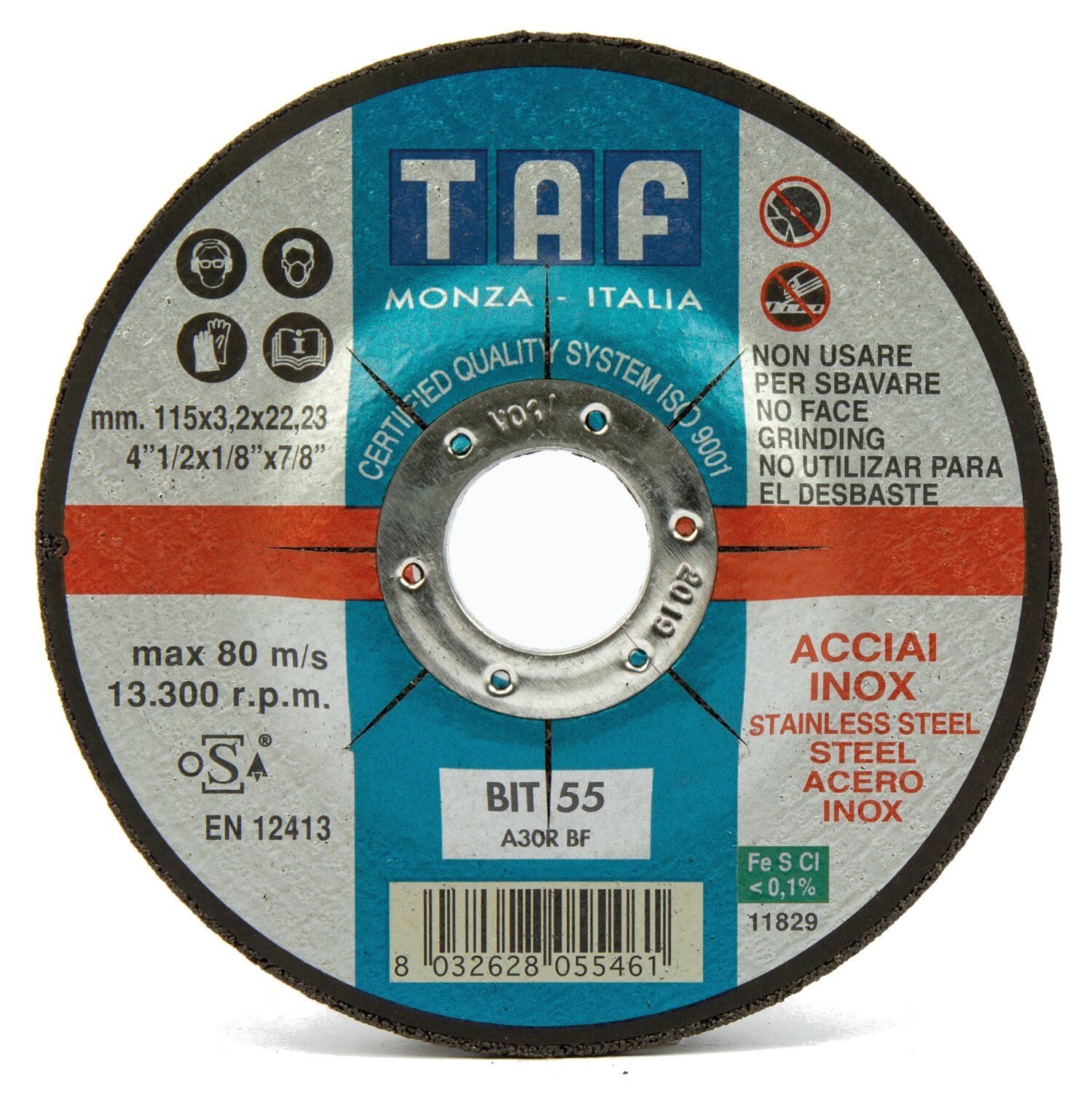Disco de corte BIT55 DEP 125x3,2