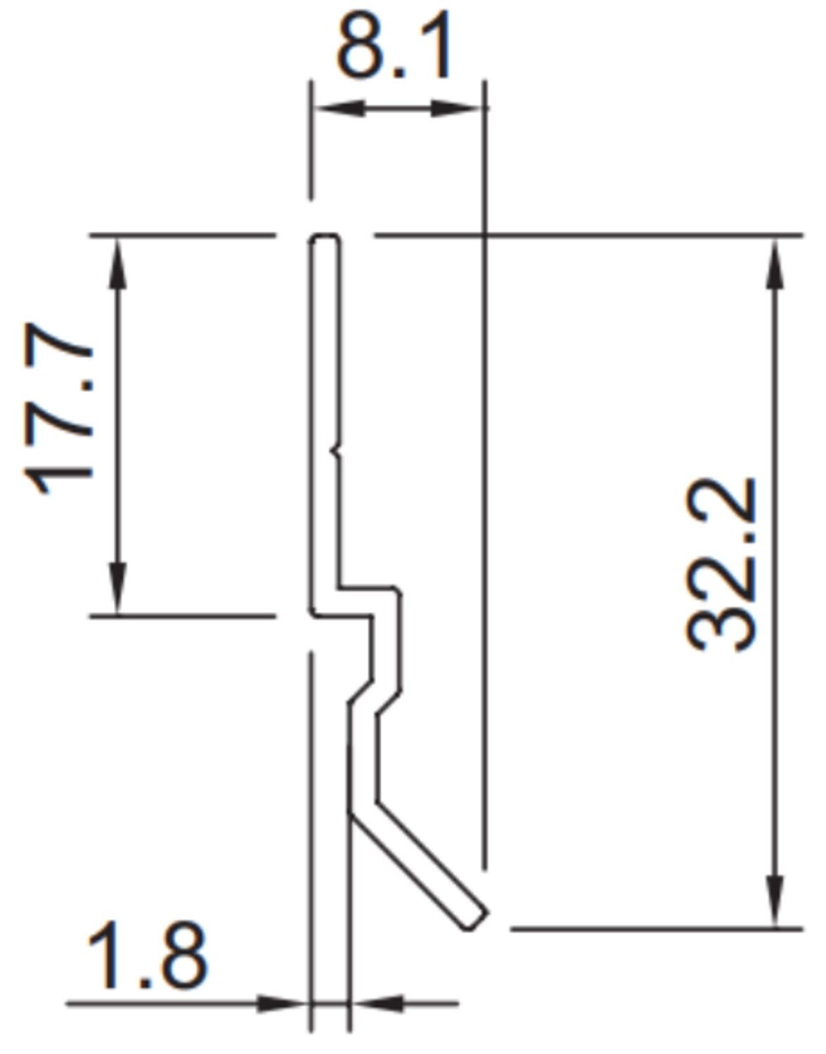PERFIL PARA COLGAR PANELES 2403MM LOFT1