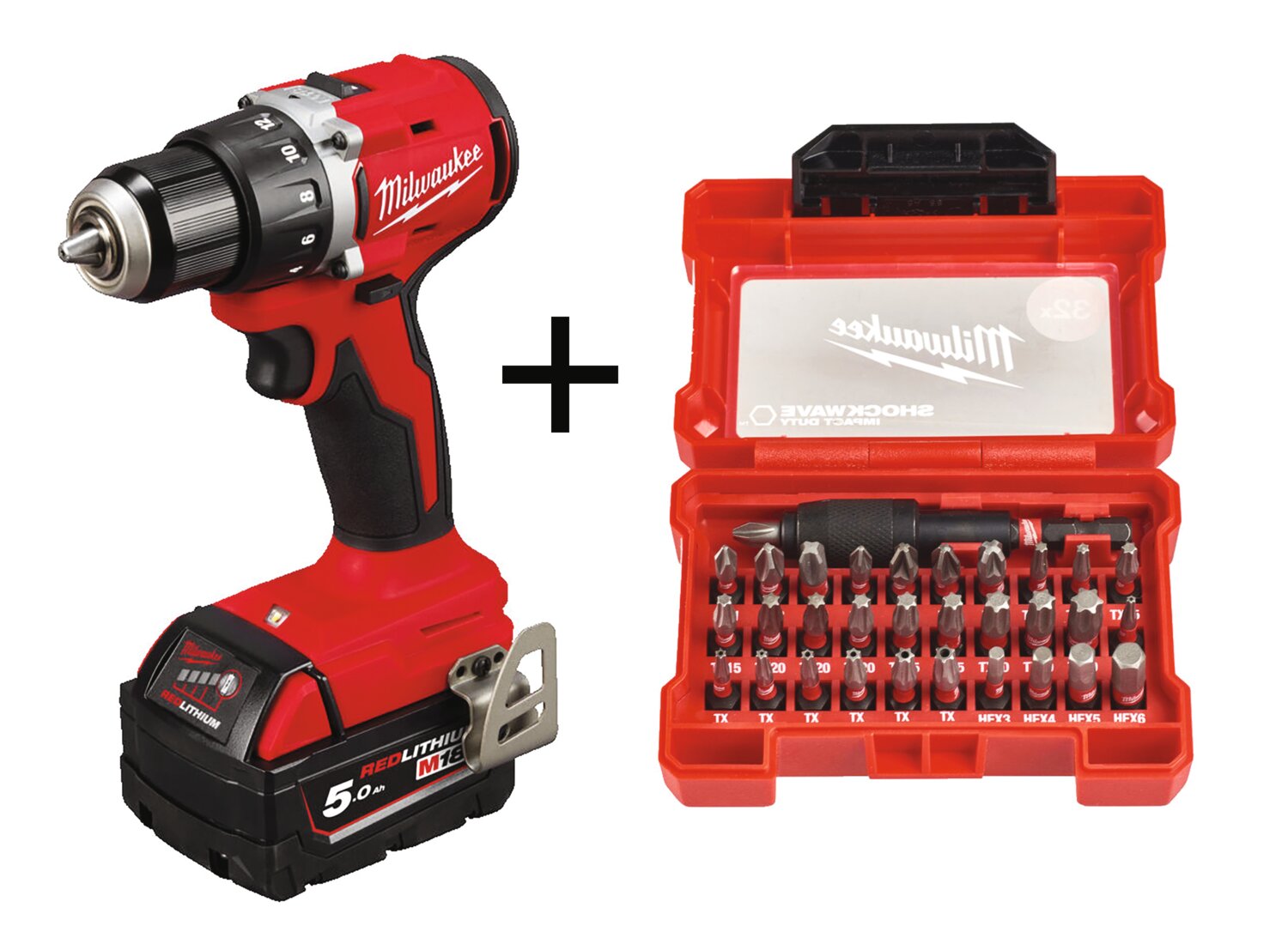 ATORNILLADOR 18V + CAJA DE CHOQUE