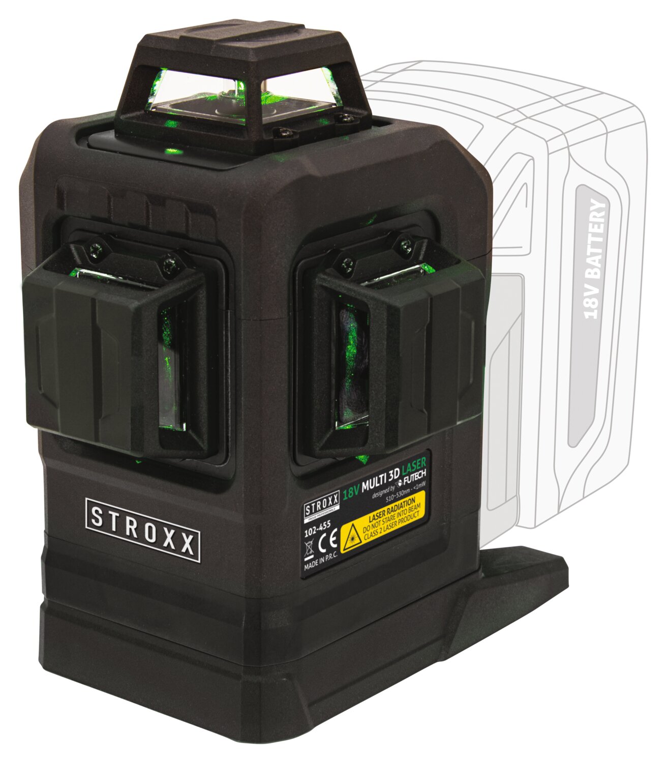 Nivel láser verde 18V