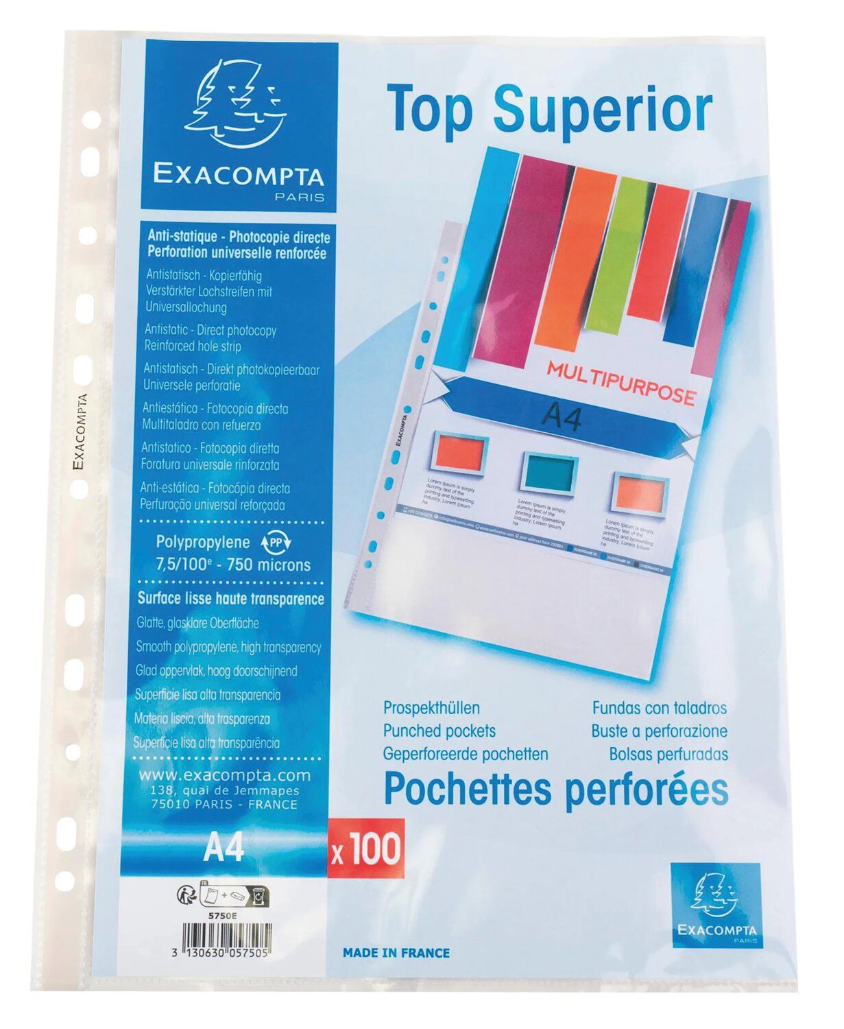 PP A4 BOLSILLO PERFORADO