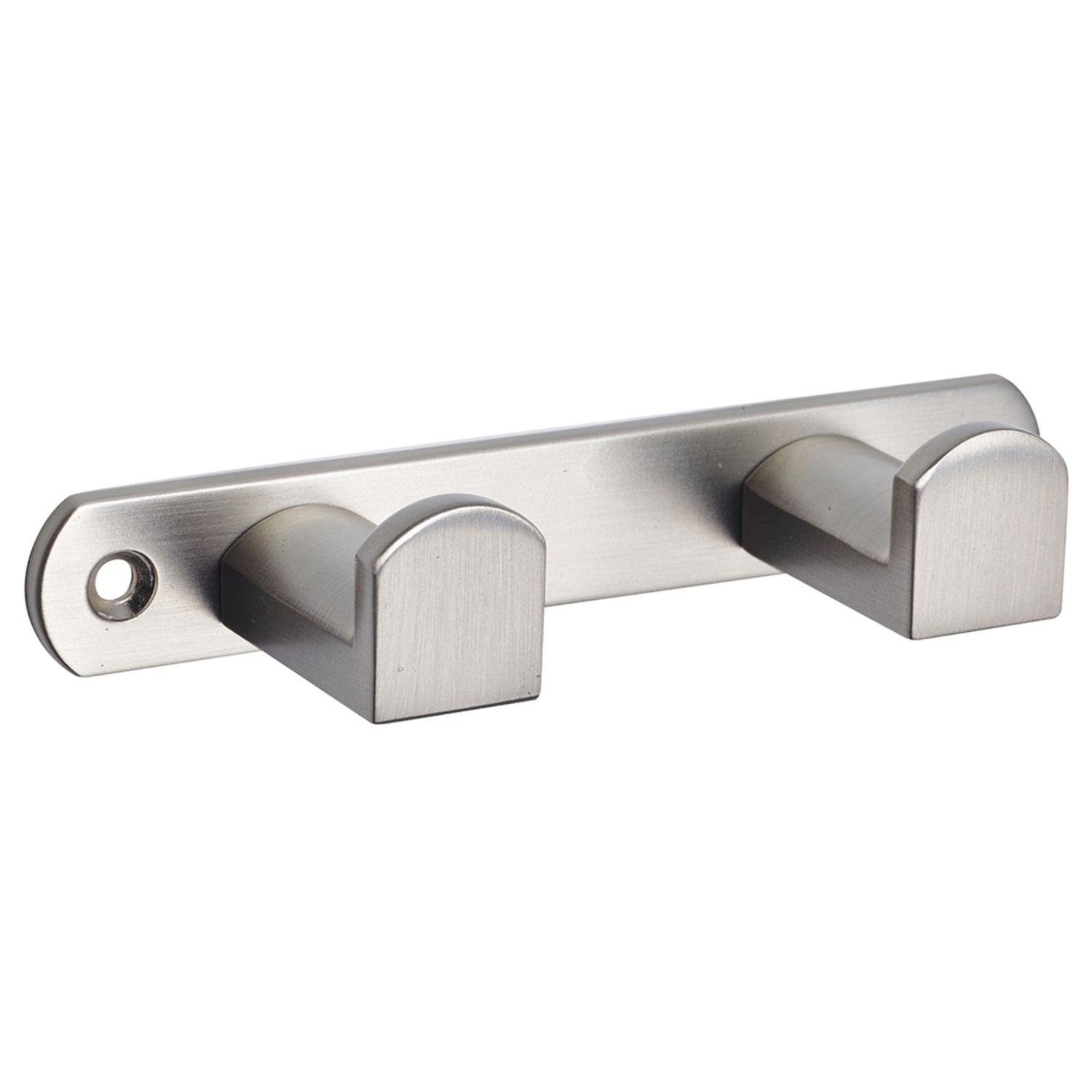 PERCHA 2 CABEZAS NÍQUEL SATINADO 4086
