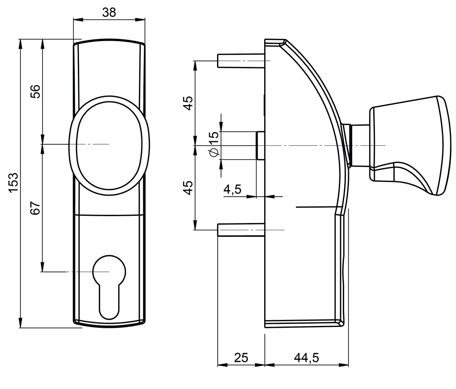 MODULO 1/2 ENS BTN ISY BARRA PE PLATA