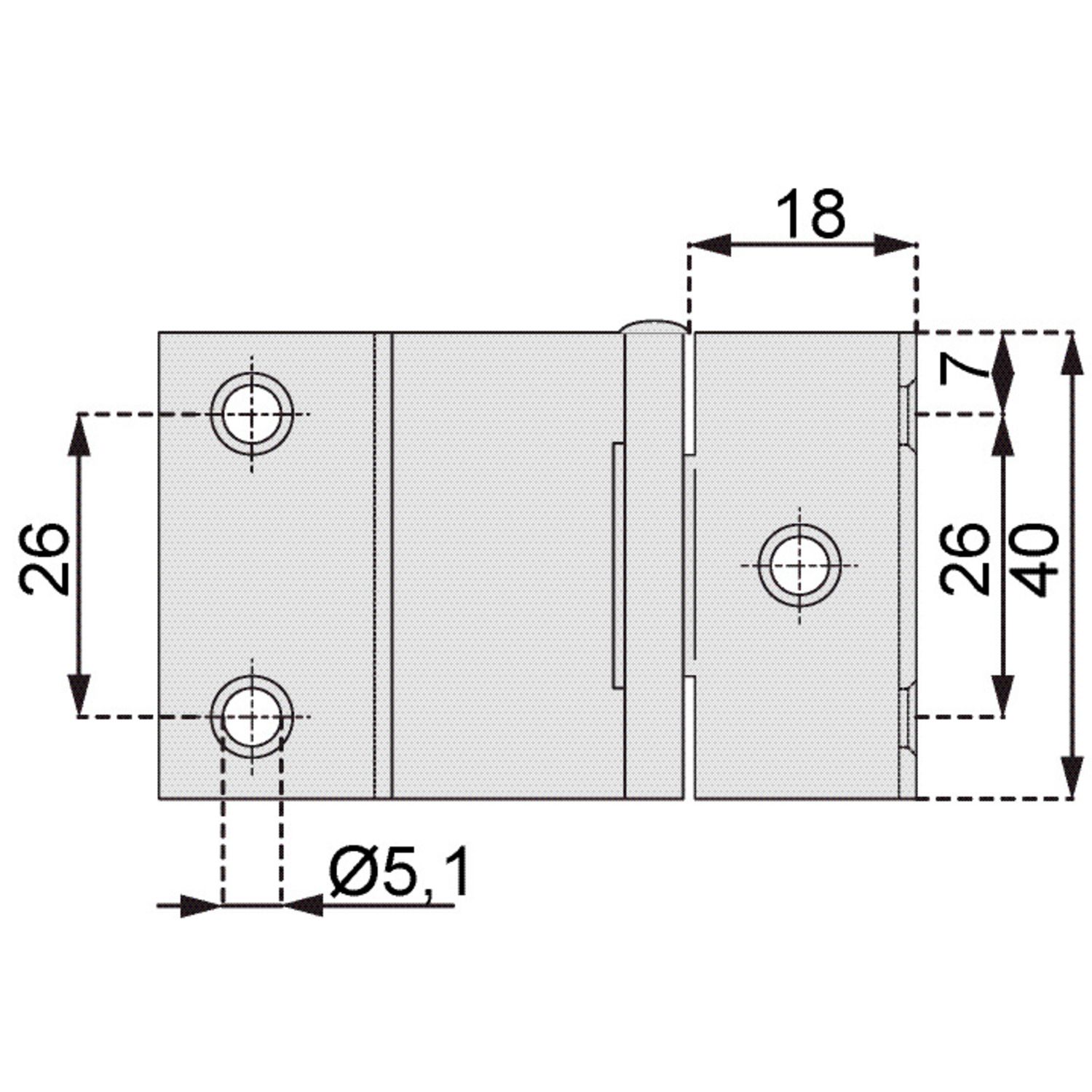 BISAGRA CONTRA CODO 40X15X18