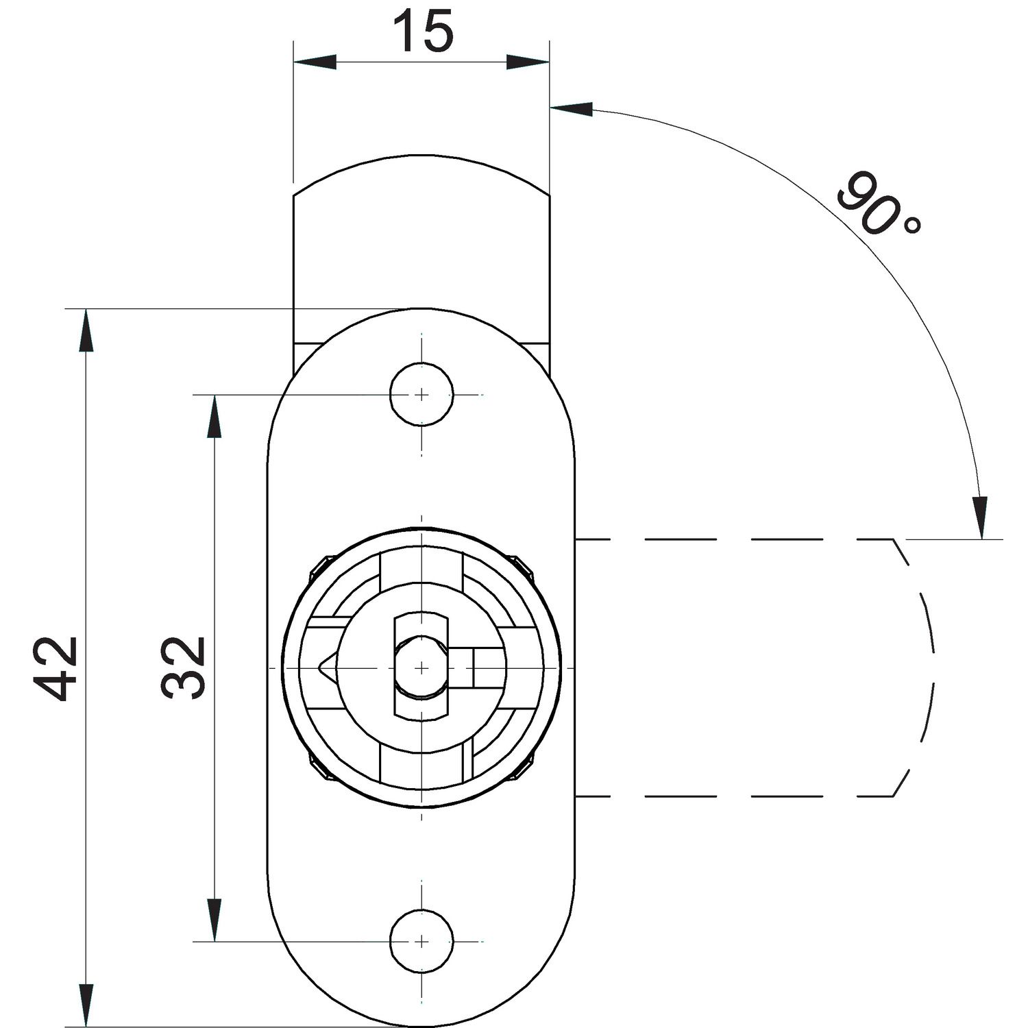 ABRAZADERA BARRA INTERC D16.5 P/MADERA