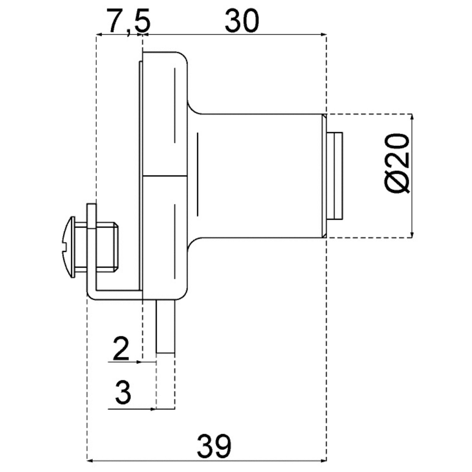 SER P/PTE BATT DBLE VERRE D16.5 BAR INTE