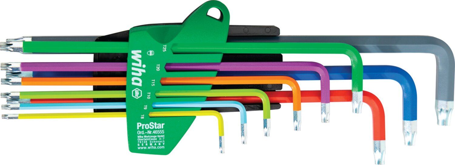 JUEGO DE LLAVES TORX DE COLORES 9PCS