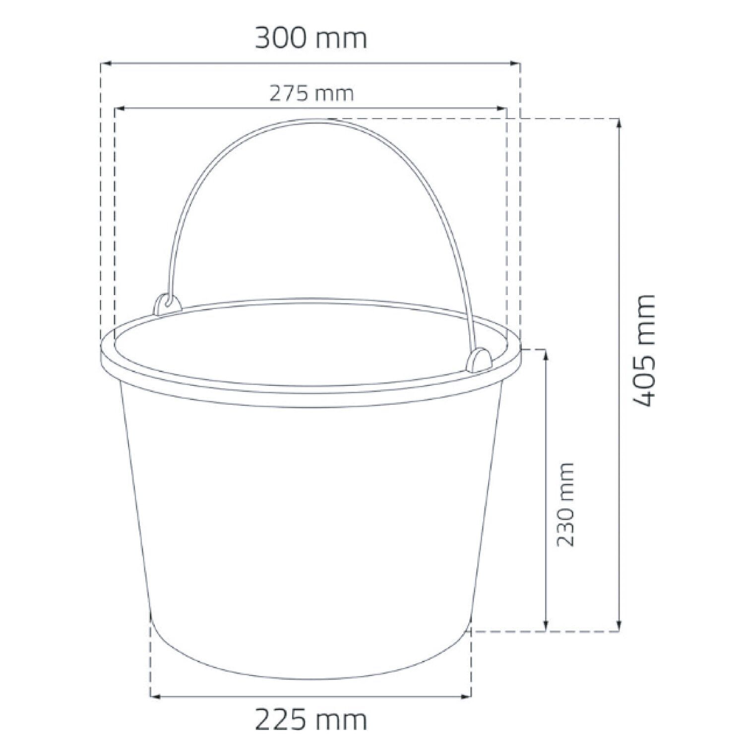 cubo de albañil 12l stroxx