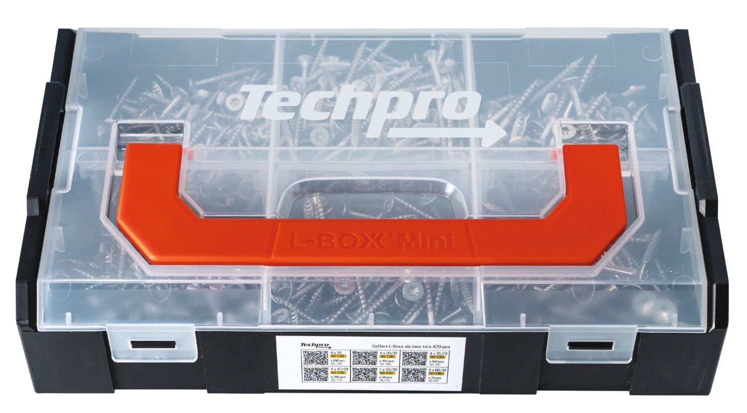 Juego de L-BOXX Tornillos Torx de acero