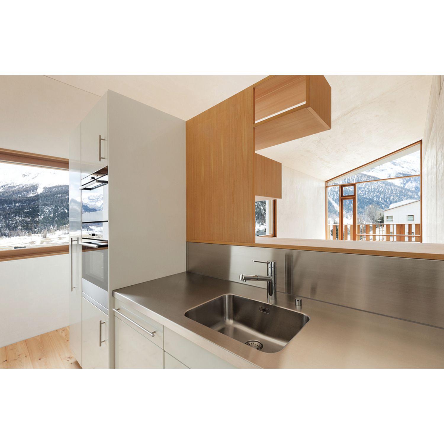 CREDENZA BAJA DE ACERO INOXIDABLE 1200X1
