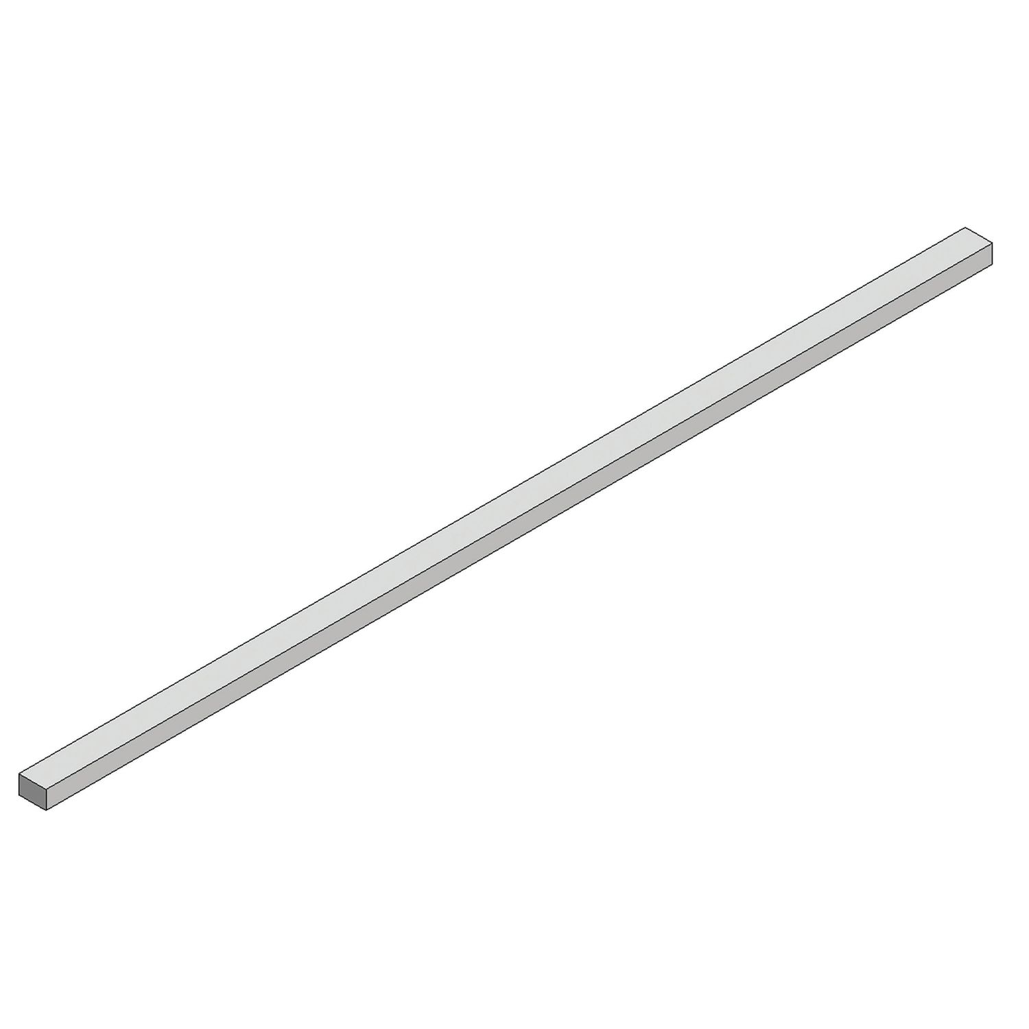 SECCIÓN TRANSVERSAL DE ALUMINIO 1040MM