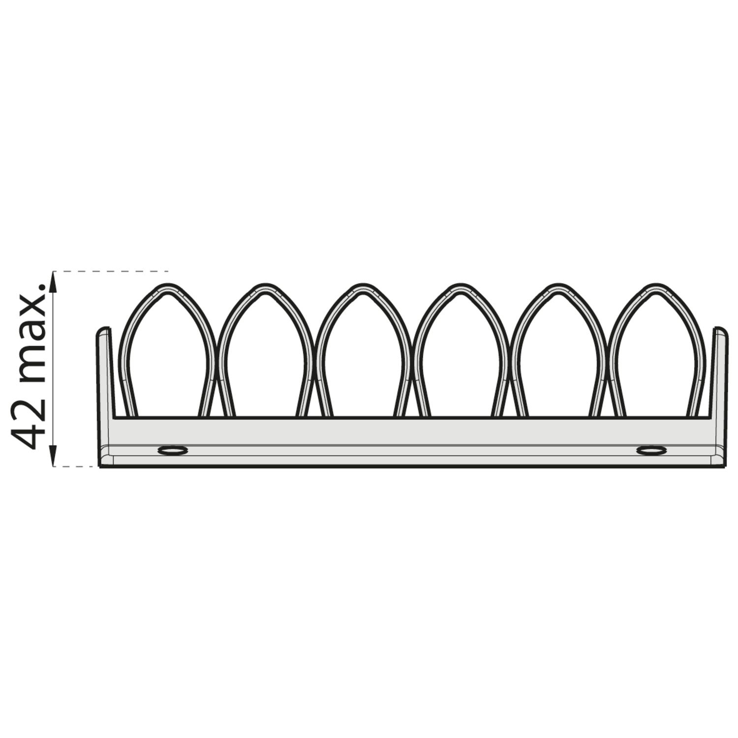 CABLE GUIDE GRIP 6 ARCOS NEGRO