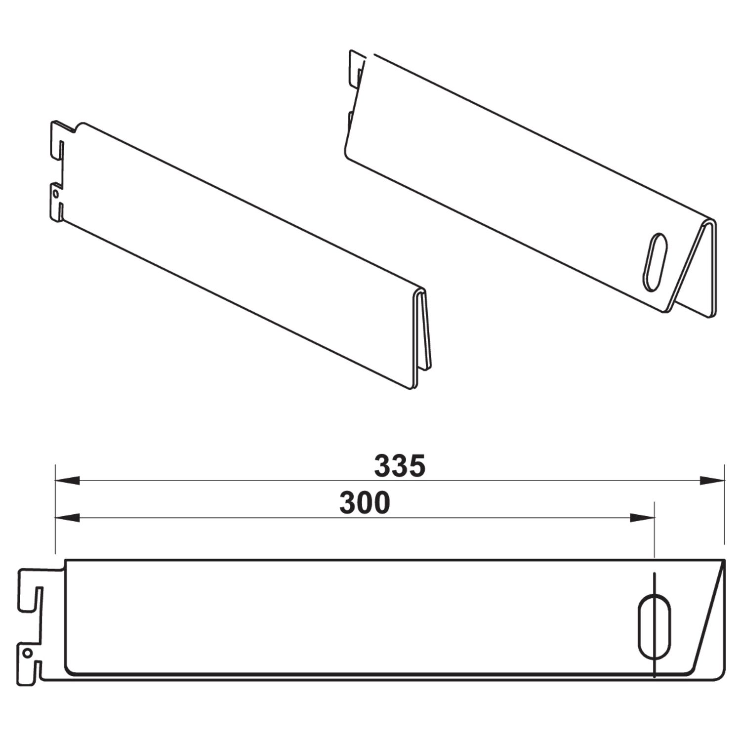 PAR DE SOPORTES PARA BARRAS COLGANTES 28