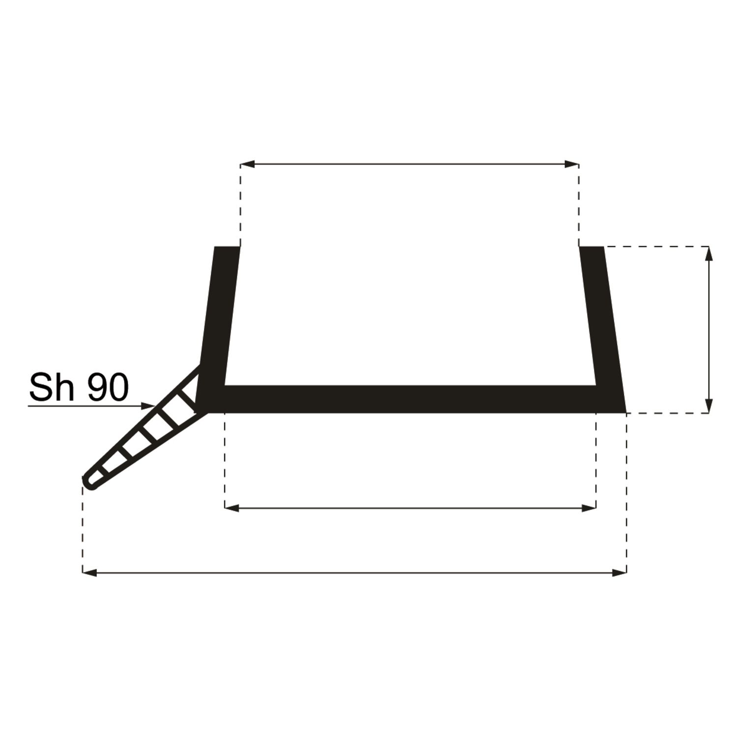 PERFIL BASE TRANS LG 2M60