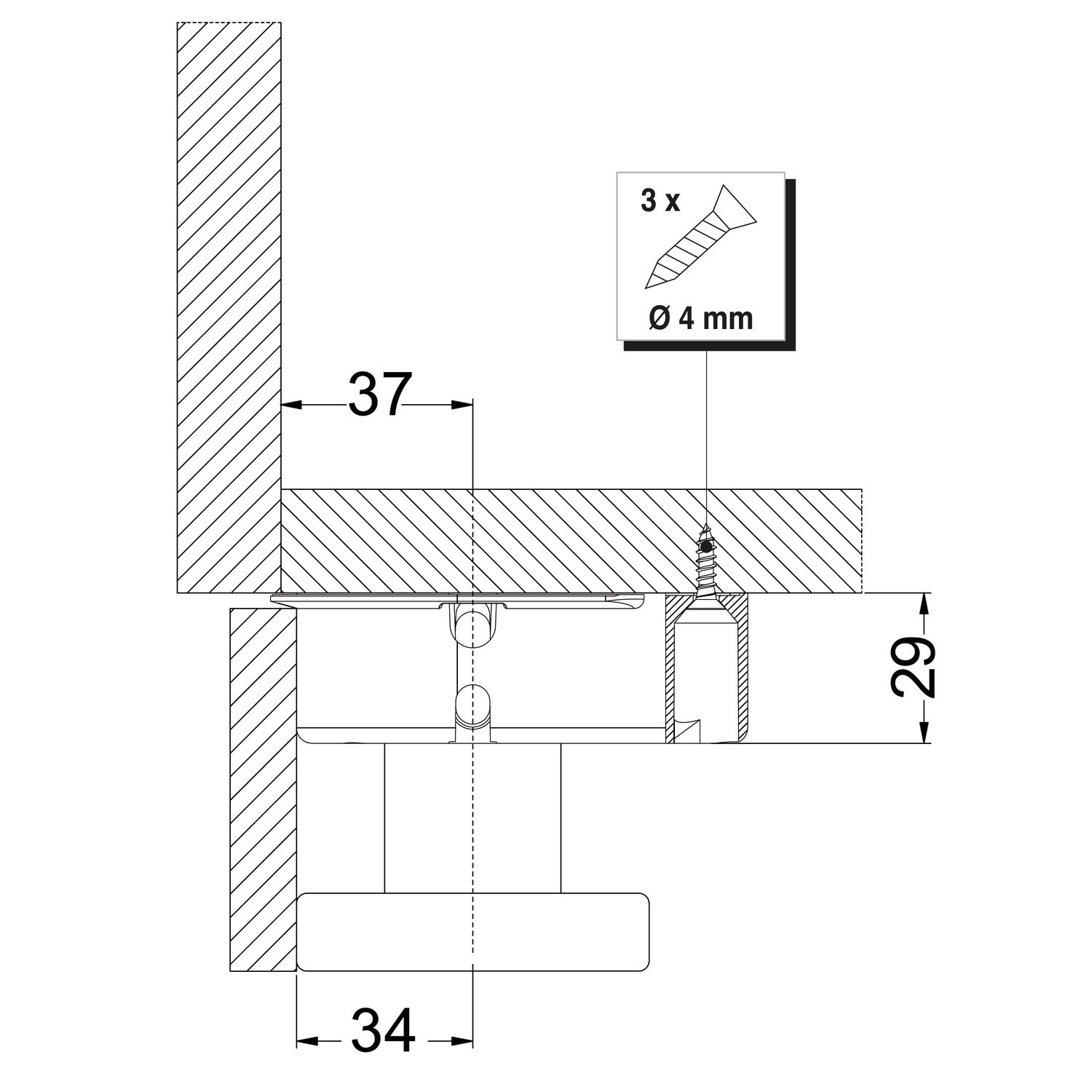 BASE ATORNILLABLE P/PIE 471