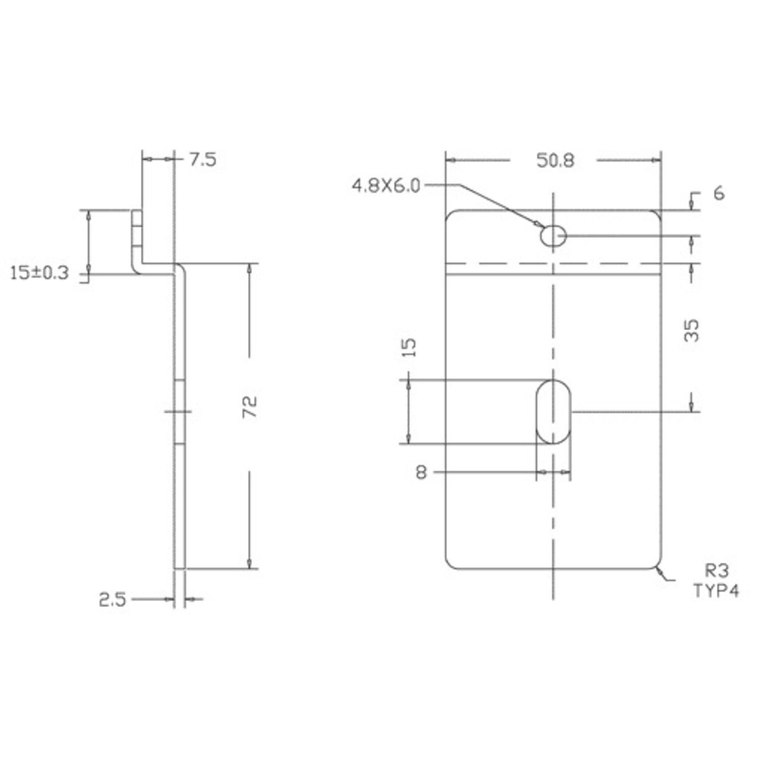 BRAZO BASCULANTE DE 6 POLOS 230 MM