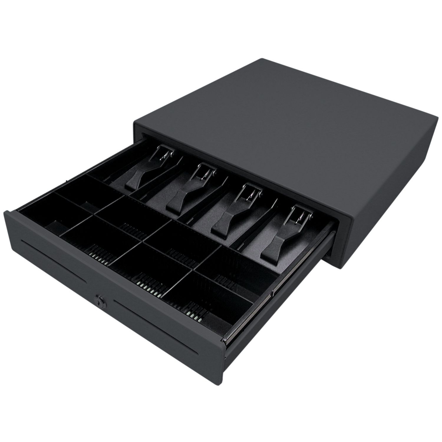 CAJA METÁLICA NEGRA CAJÓN+CERRADURA
