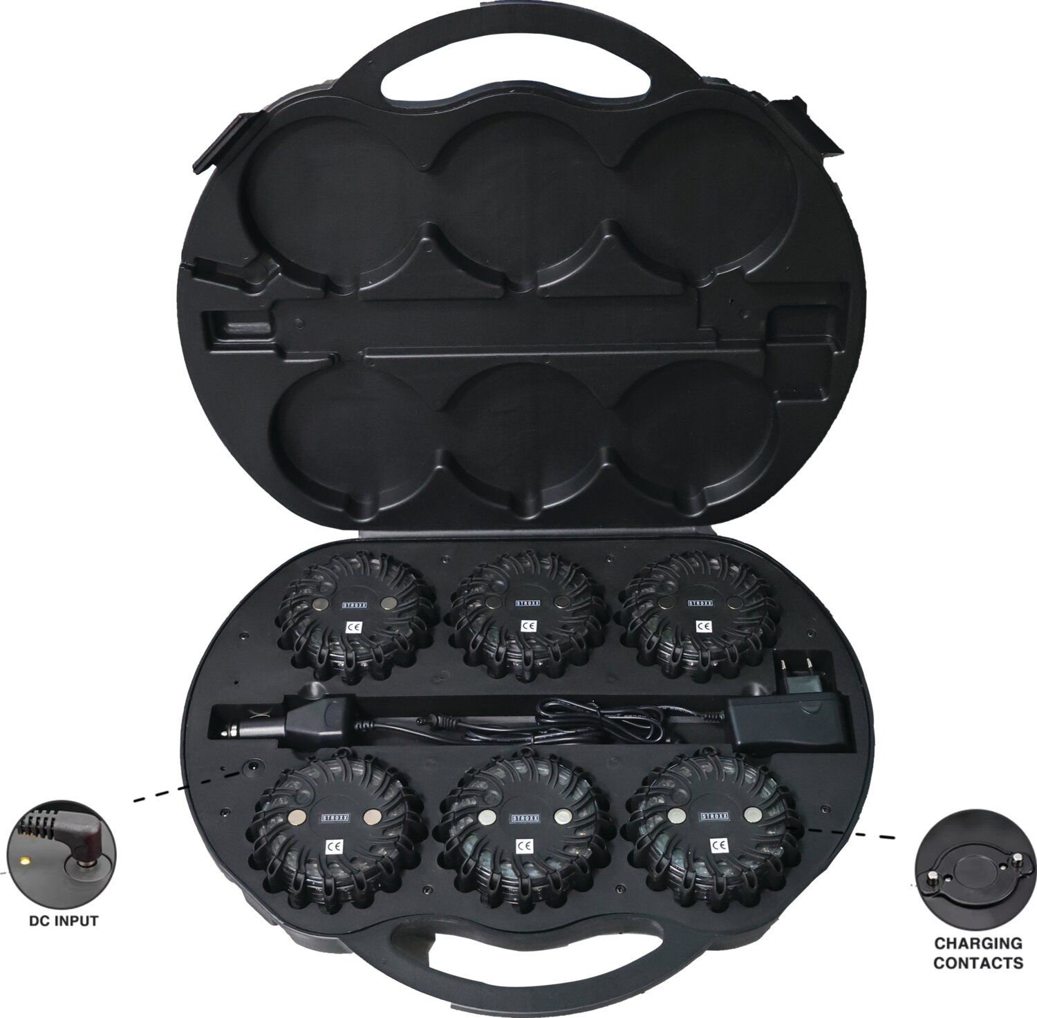 ESTUCHE DE 6 FLASHES Y ADAPTADOR CÓNICO