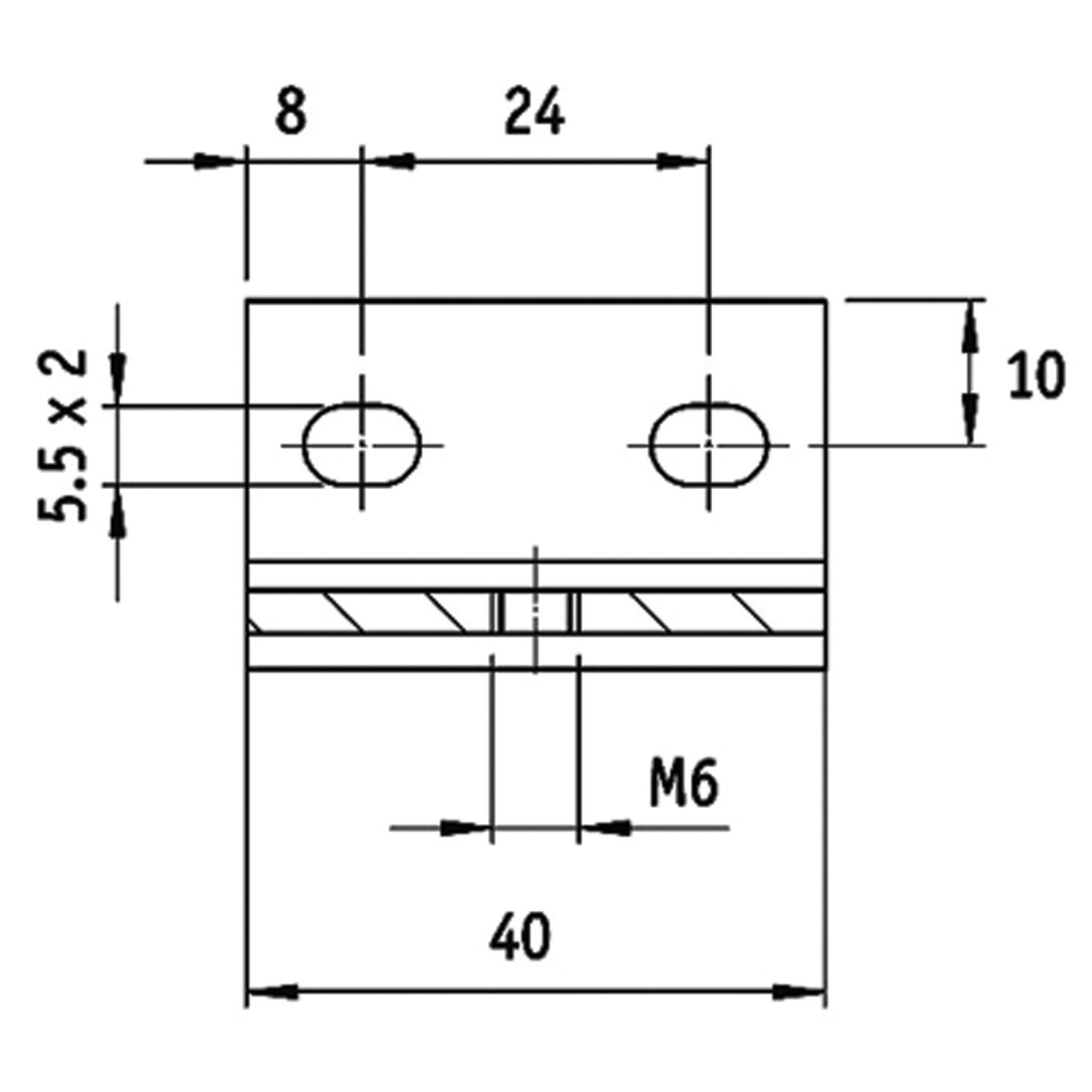 SOPORTE 0500/4 PARA MONTAJE LATERAL