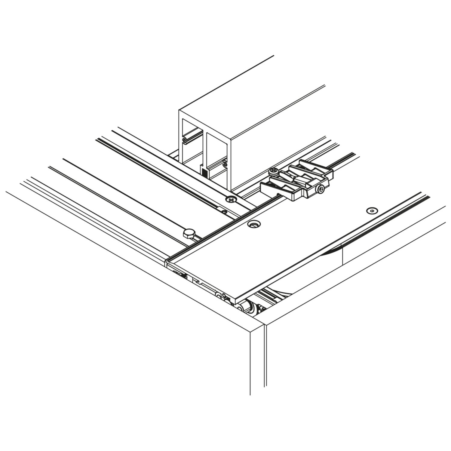 PERFIL REFORZADO PARA CARRIL DE ALUMINIO