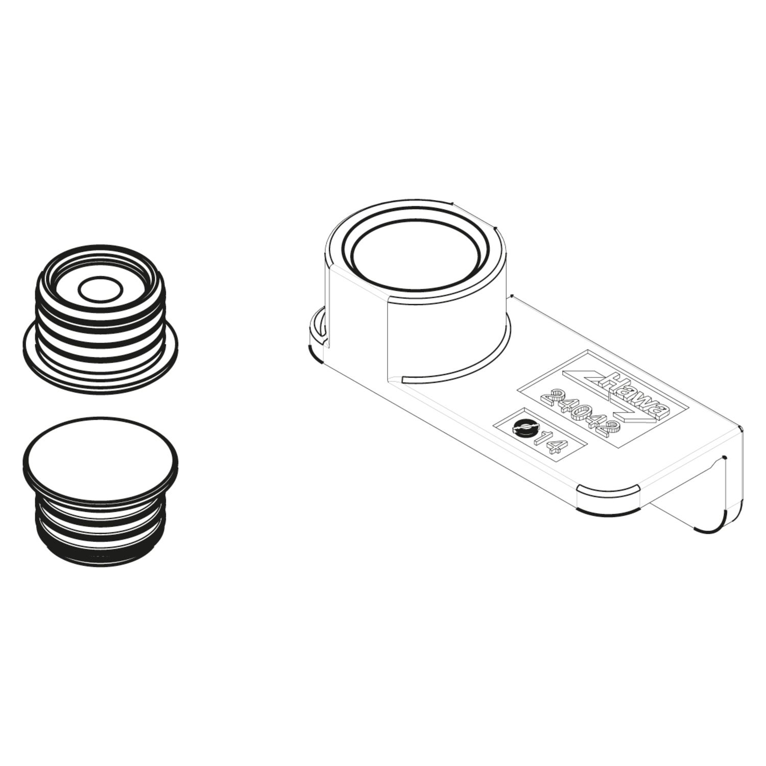 PIEZA DE CENTRADO MAGNÉTICO DE ALUMINIO