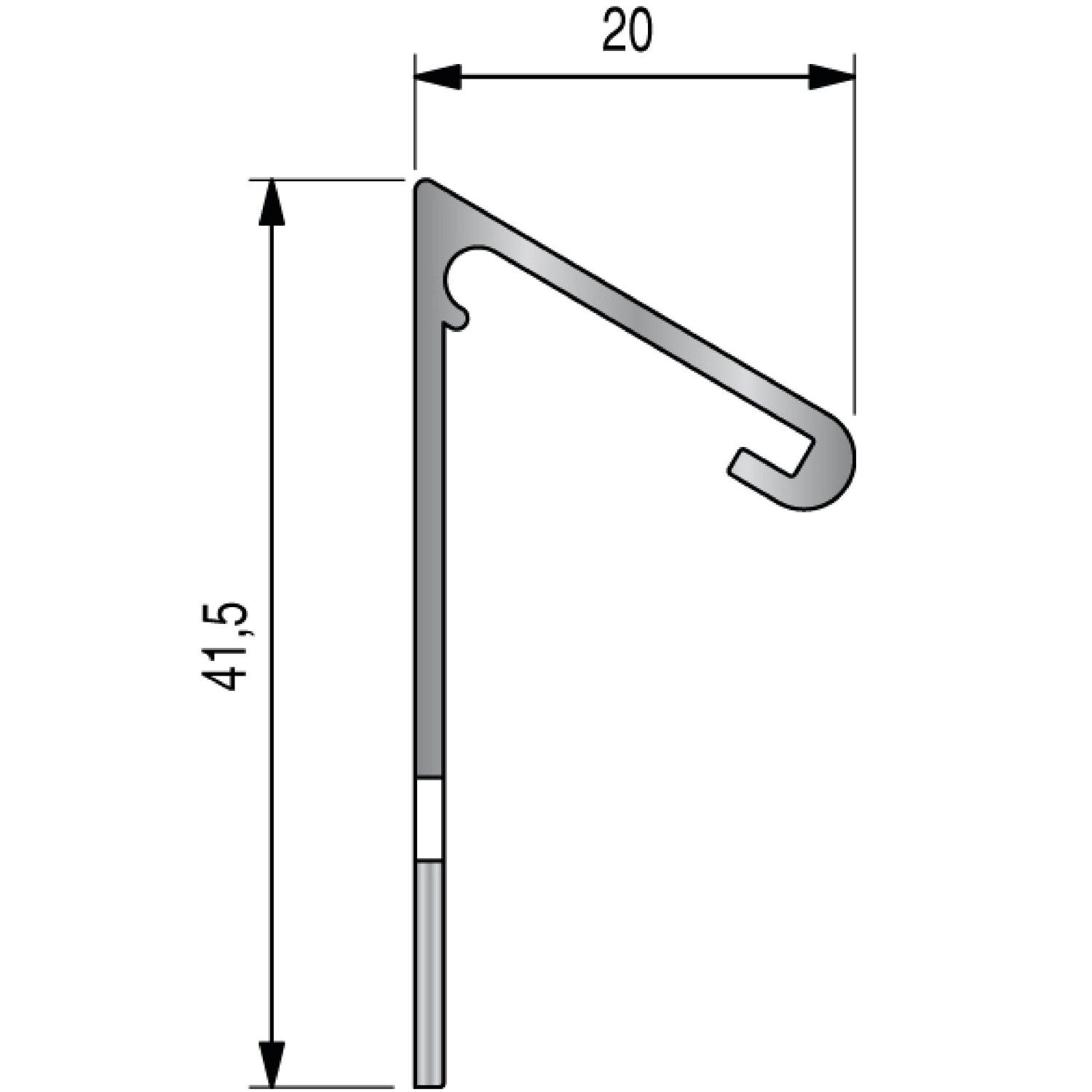 PERFIL DE DESCARGA DE AGUA DE ALUMINIO 2