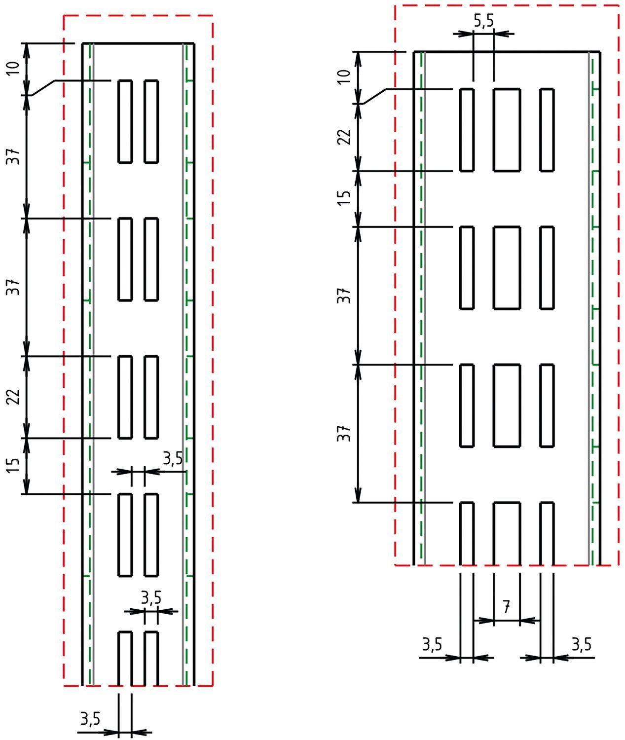 Autoportante en forma de L