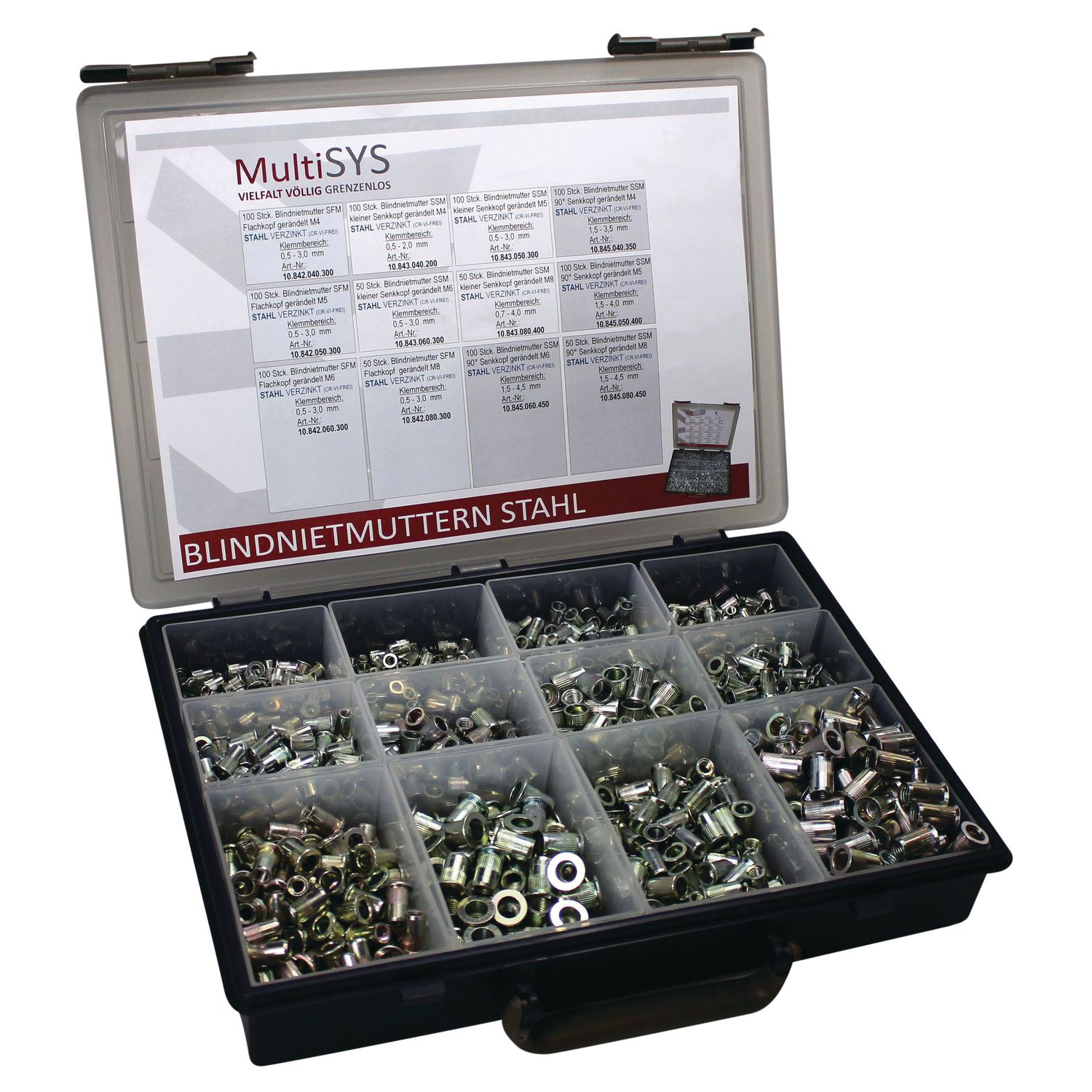 JUEGO DE TUERCAS DE ENGARCE DE ACERO, DE
