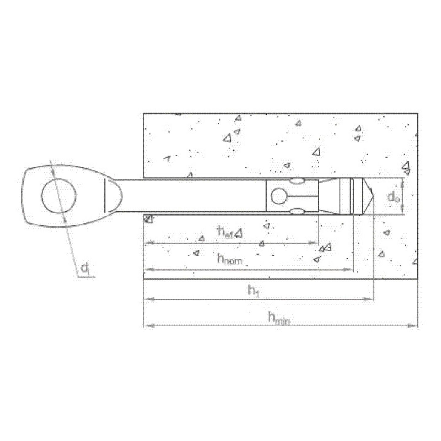 METAL EXPANS EYE DOWEL 6X60 B100