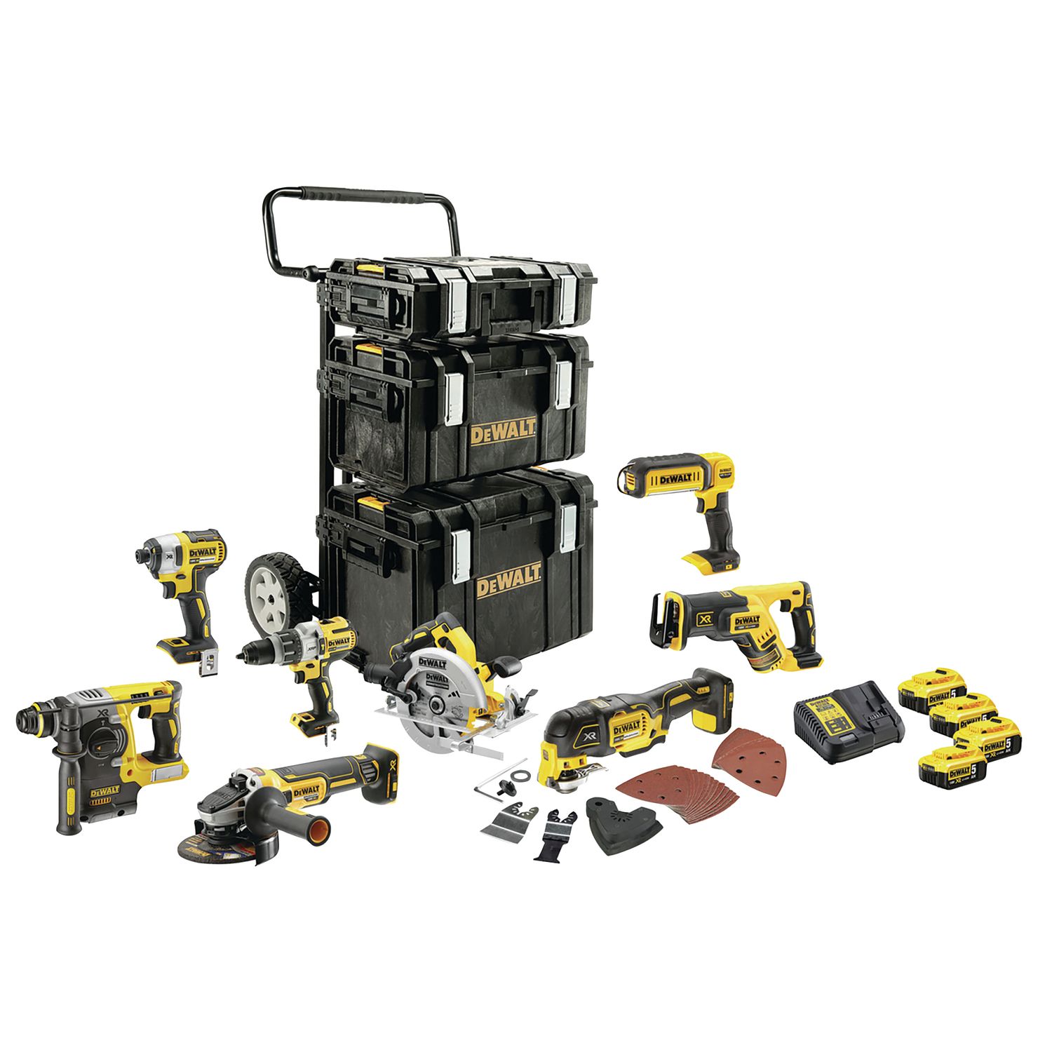JUEGO DE 8 HERRAMIENTAS XR 18V DCK853P4-