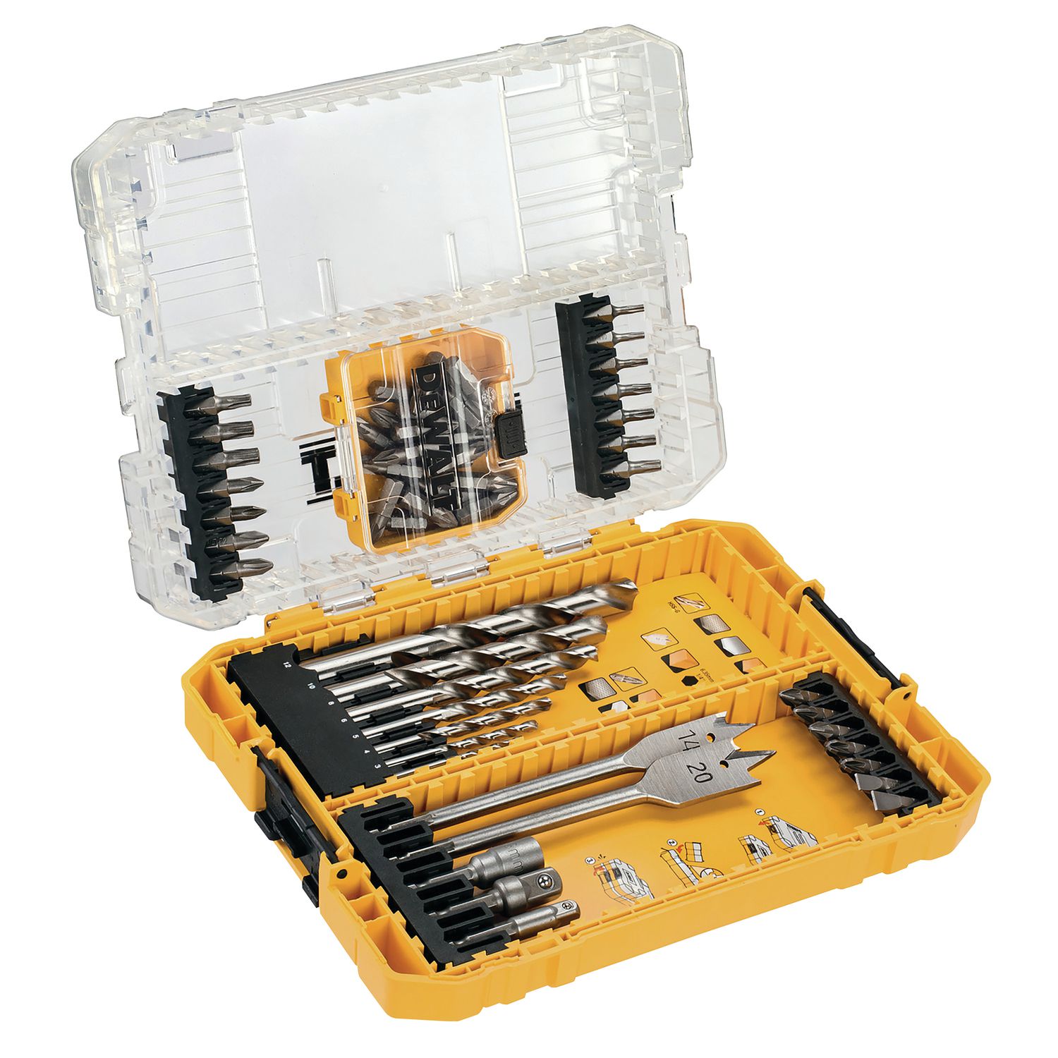 COF TOUGHCASE 55PCES MADERA/METAL