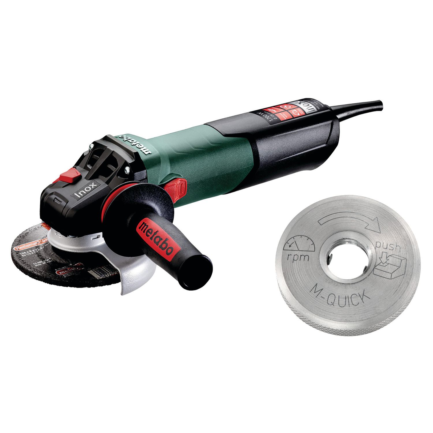 AMOLADORA 125MM WEV17-125 QUICK INOX