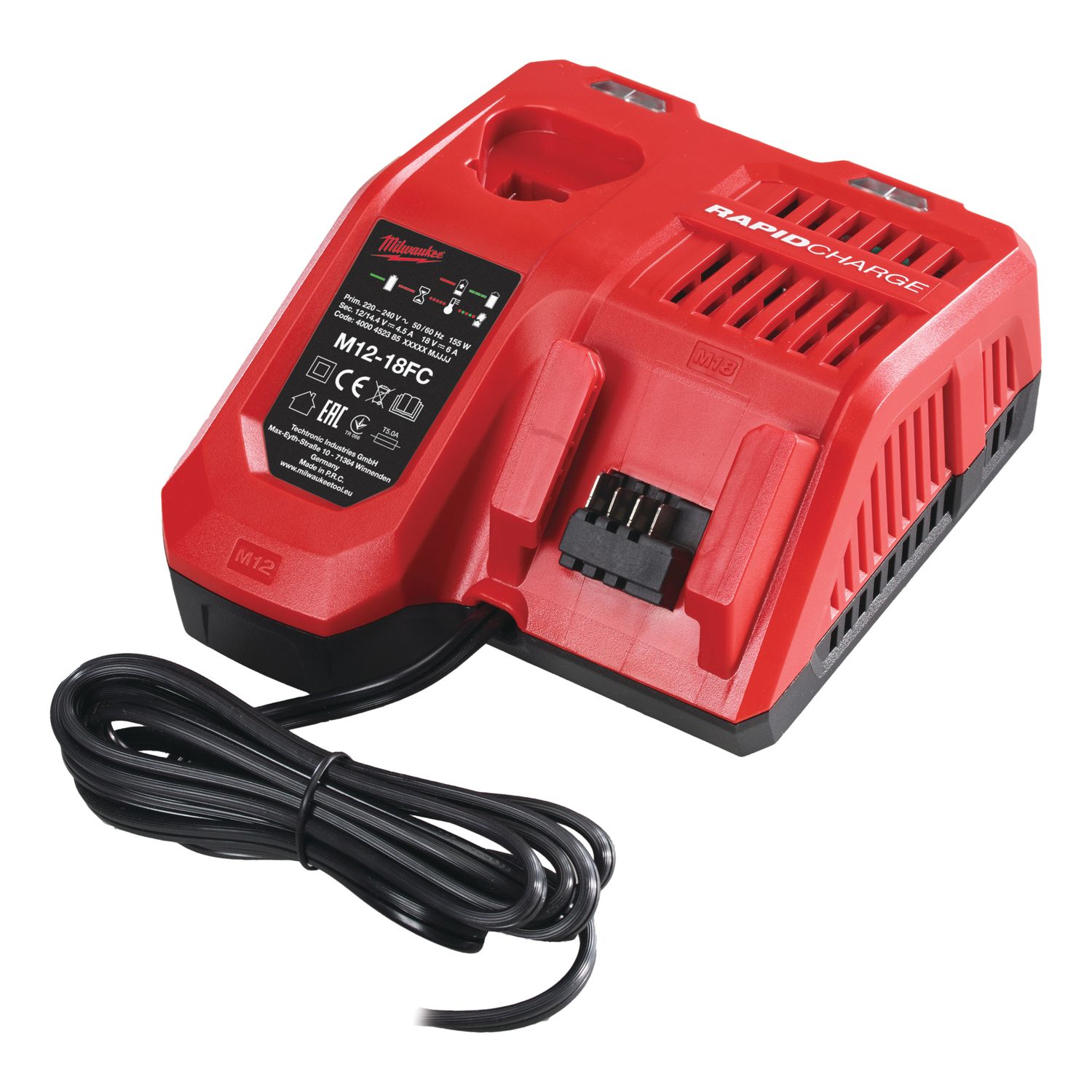 CARGADOR DE BATERÍA 12 A 18V M12-18FC