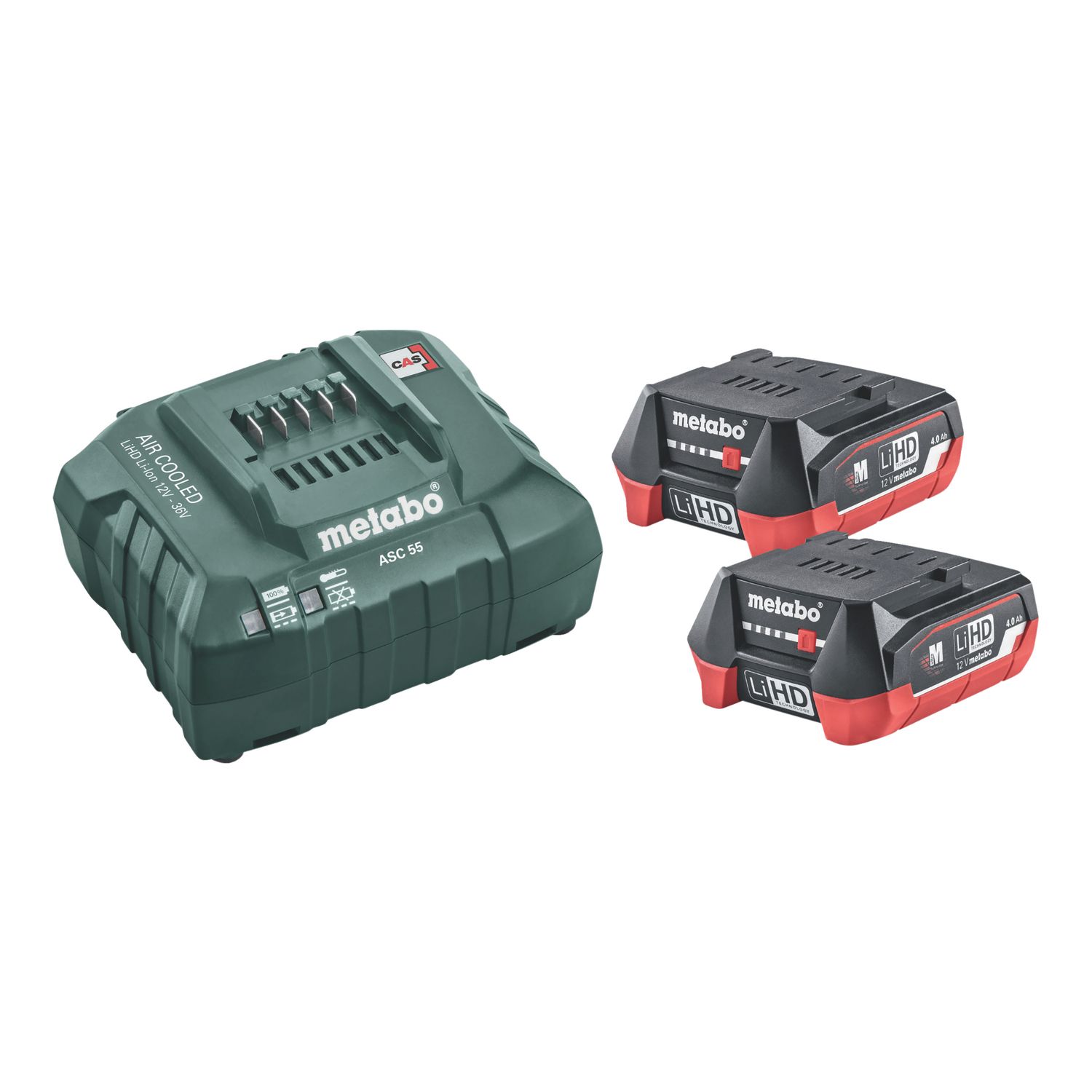 PACK 2 BATERÍAS + CARGADOR 12V 2X4AH