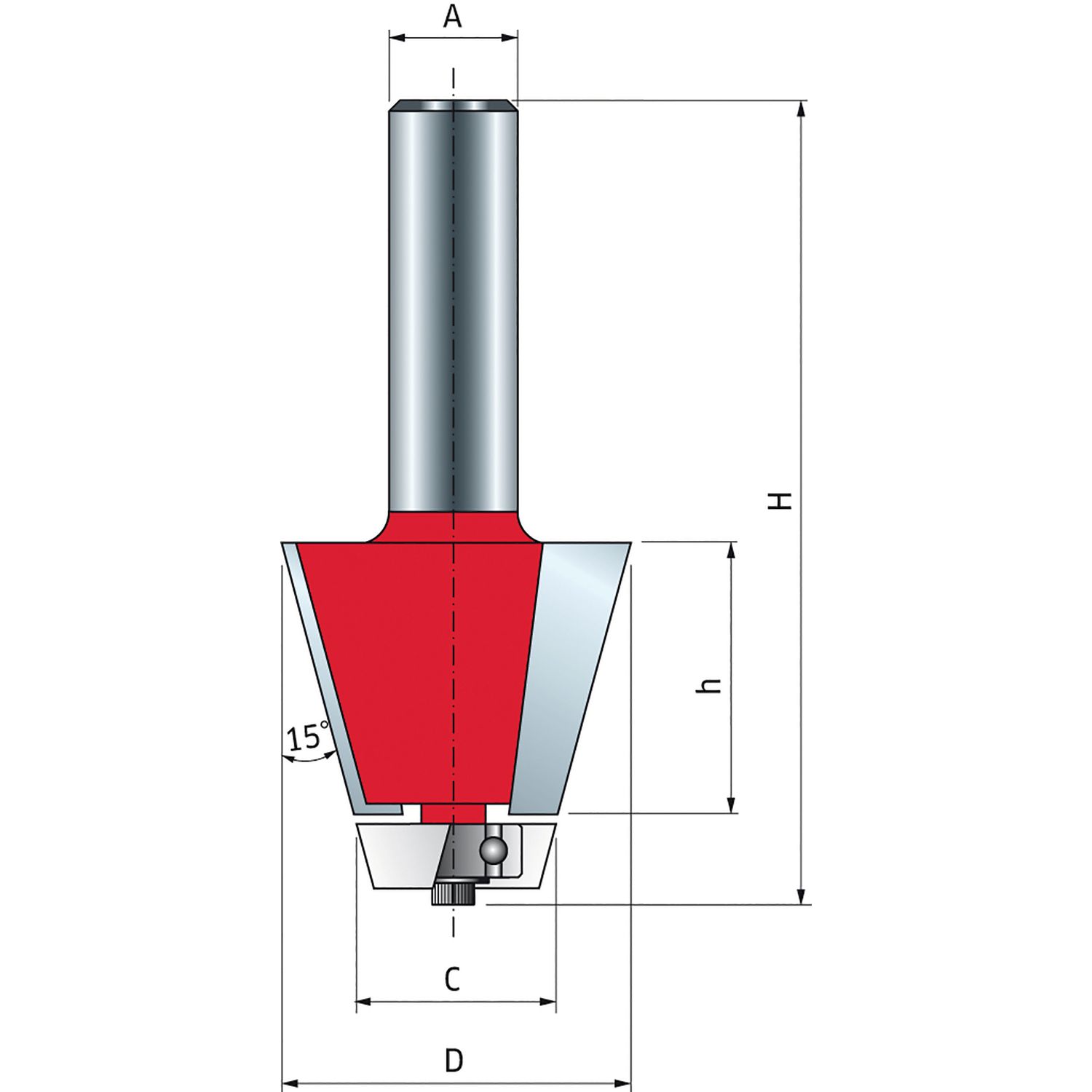 FRESA CÓNICA D35.6 H78.2 Q12 Z2