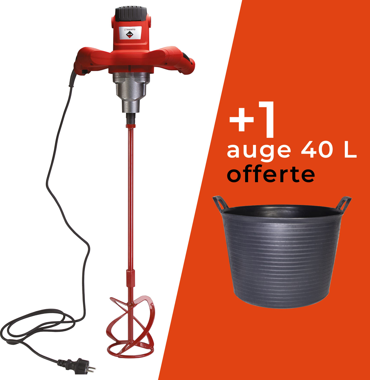 MEZCLADORA RUBIMIX 7 + COMEDERO 40L