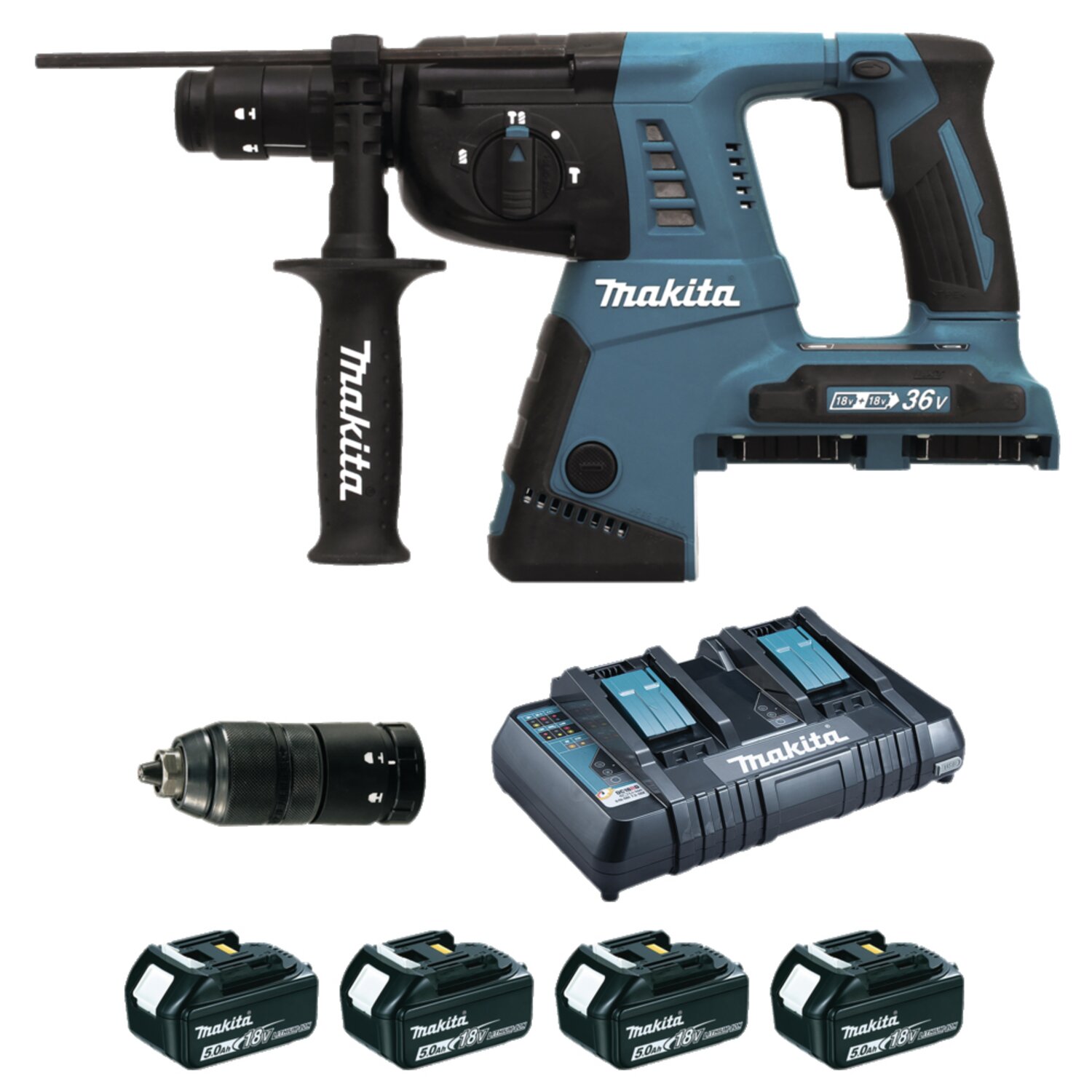 SDS+ TALADRO 2X18V DHR264PT4J