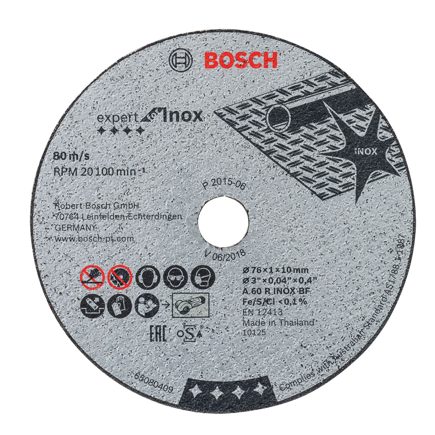 DISCO DE ACERO 76MM P/AMOLADORA 12V X5